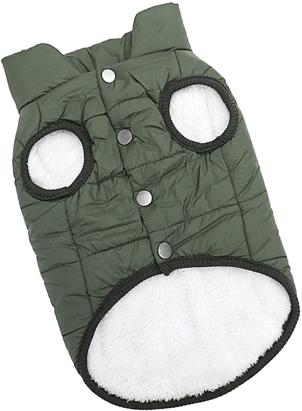 JISADER Waterproof Vest Stylish Windproof Dog Clothes Pet Outfit Comfortable Coat Jacket for Outdoor Walking At, Green 41Cm Animals & Pet Supplies > Pet Supplies > Dog Supplies > Dog Apparel JISADER   