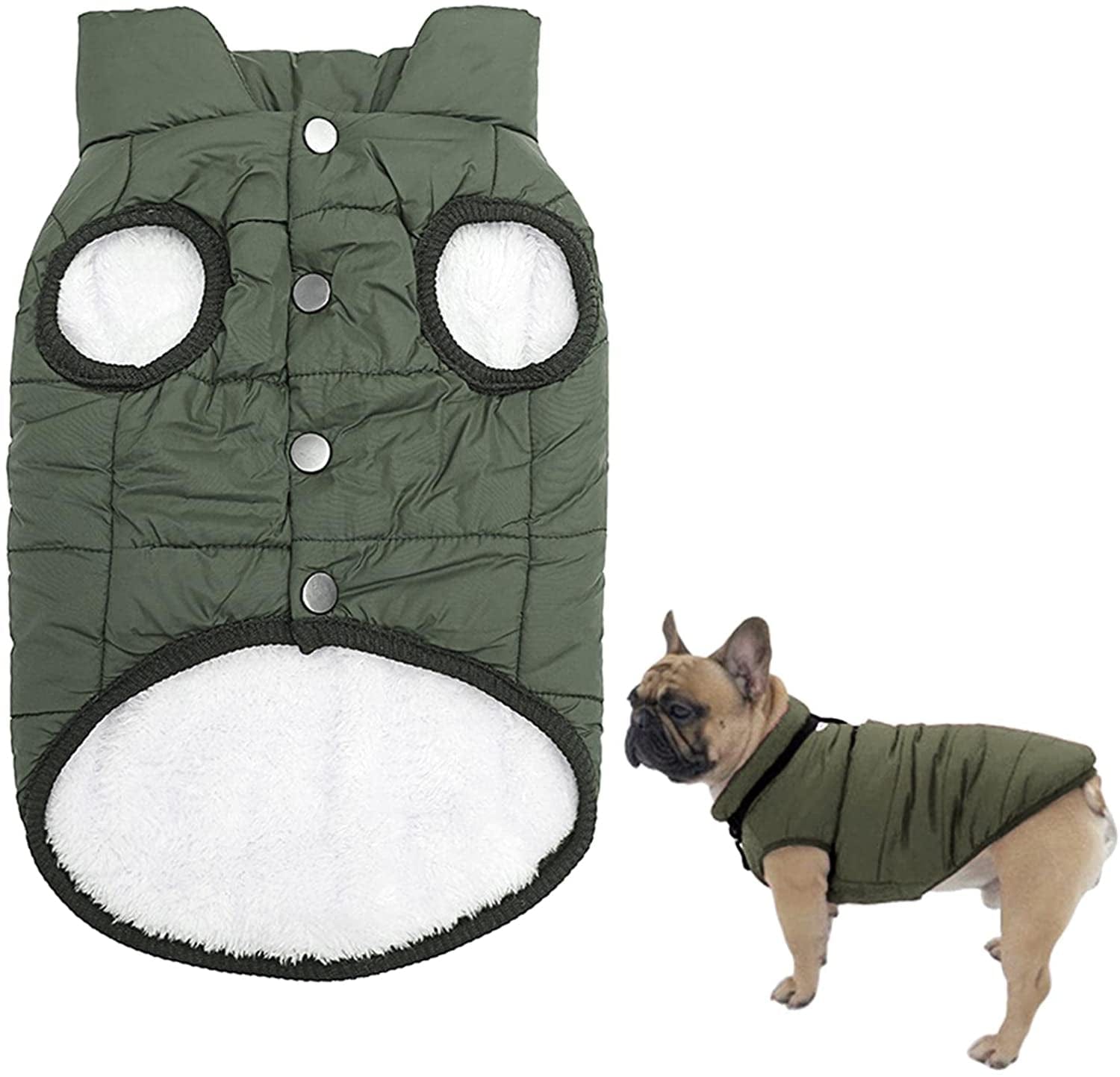 JISADER Waterproof Vest Stylish Windproof Dog Clothes Pet Outfit Comfortable Coat Jacket for Outdoor Walking At, Green 41Cm Animals & Pet Supplies > Pet Supplies > Dog Supplies > Dog Apparel JISADER   