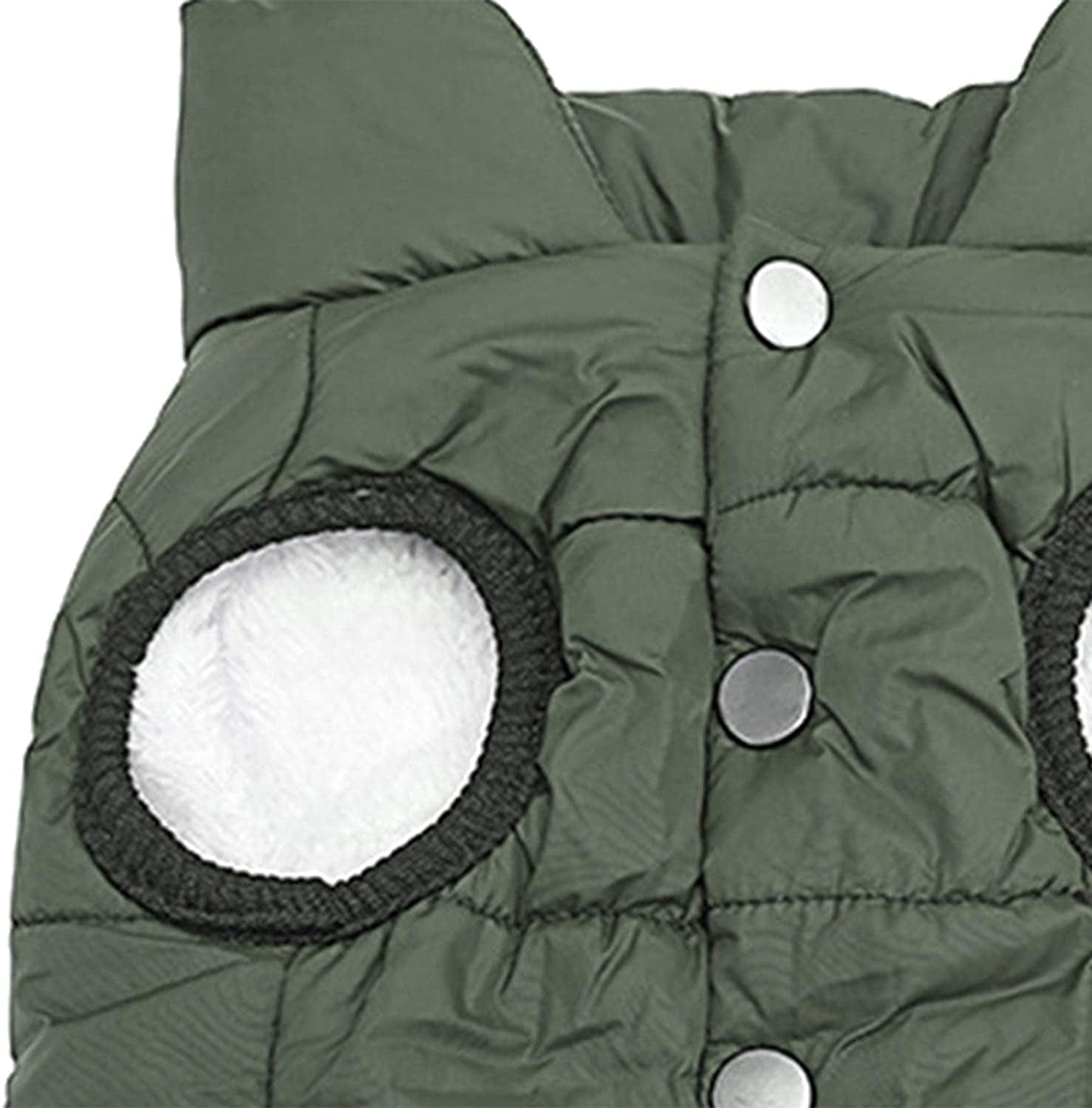 JISADER Waterproof Vest Stylish Windproof Dog Clothes Pet Outfit Comfortable Coat Jacket for Outdoor Walking At, Green 41Cm Animals & Pet Supplies > Pet Supplies > Dog Supplies > Dog Apparel JISADER   