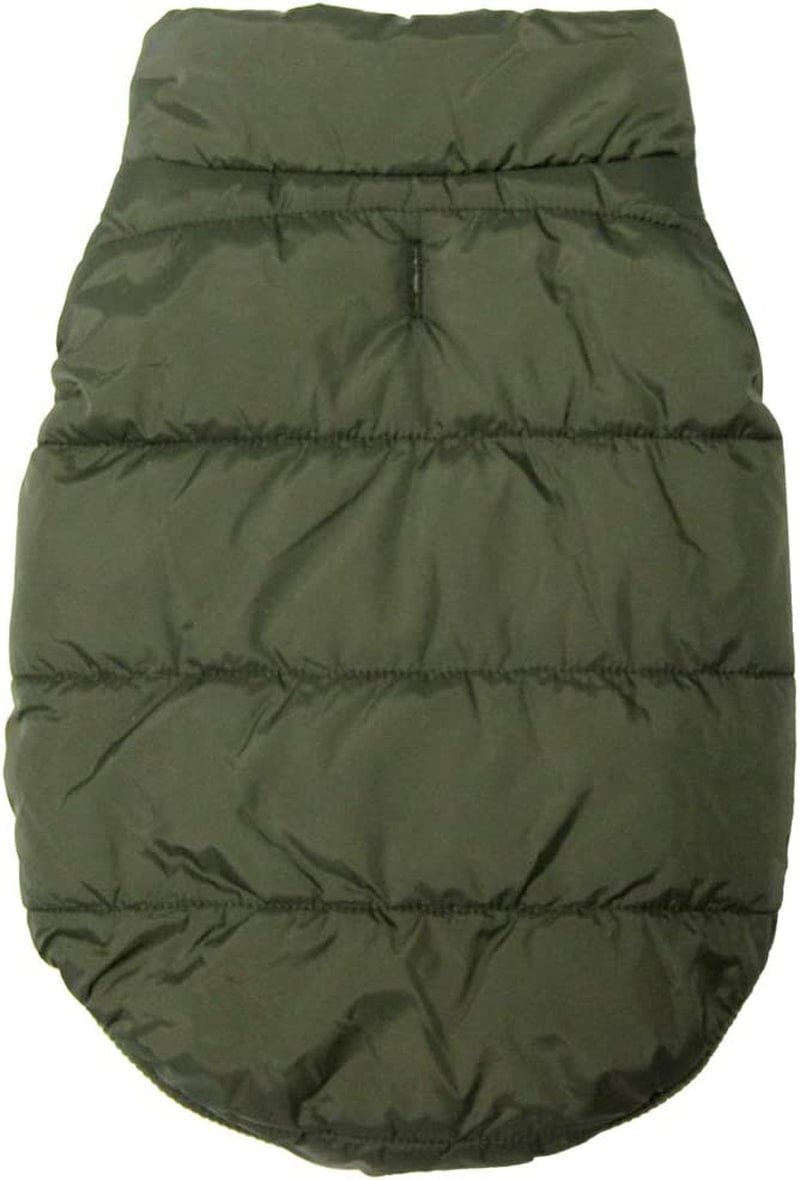 Joydaog 2 Layers Fleece Lined Warm Dog Jacket for Puppy Winter Cold Weather,Soft Windproof Small Dog Coat,Green S Animals & Pet Supplies > Pet Supplies > Dog Supplies > Dog Apparel Qingwanke   