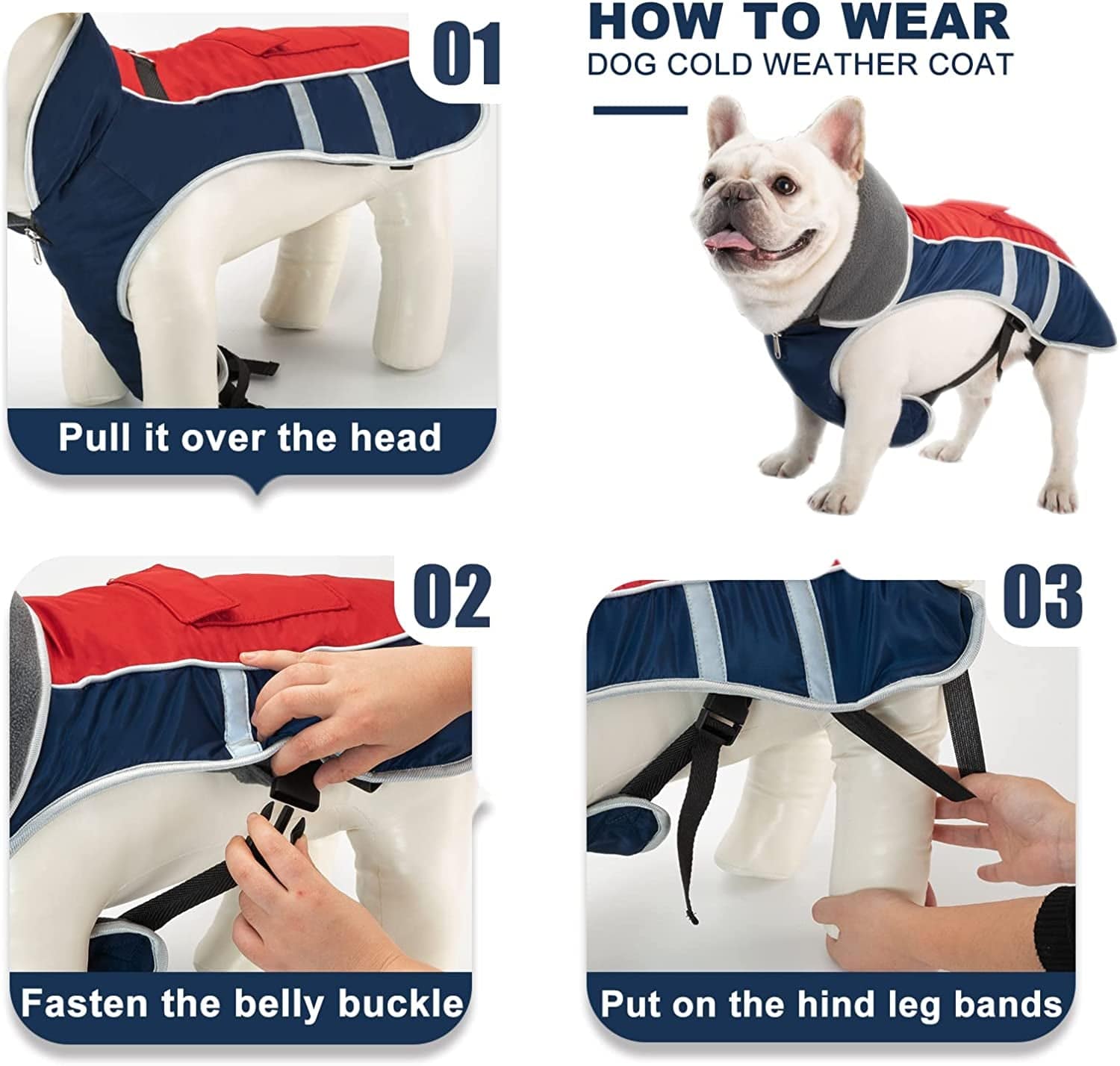 JOYELF Winter Warm Dog Coat, Reflective Waterproof Dog Jacket with Harness Traction Belt, Adjustable Size Windproof Dog Vest Warm Dog Apparel for Large Dogs - Xlarge Size Animals & Pet Supplies > Pet Supplies > Dog Supplies > Dog Apparel STARTOY   