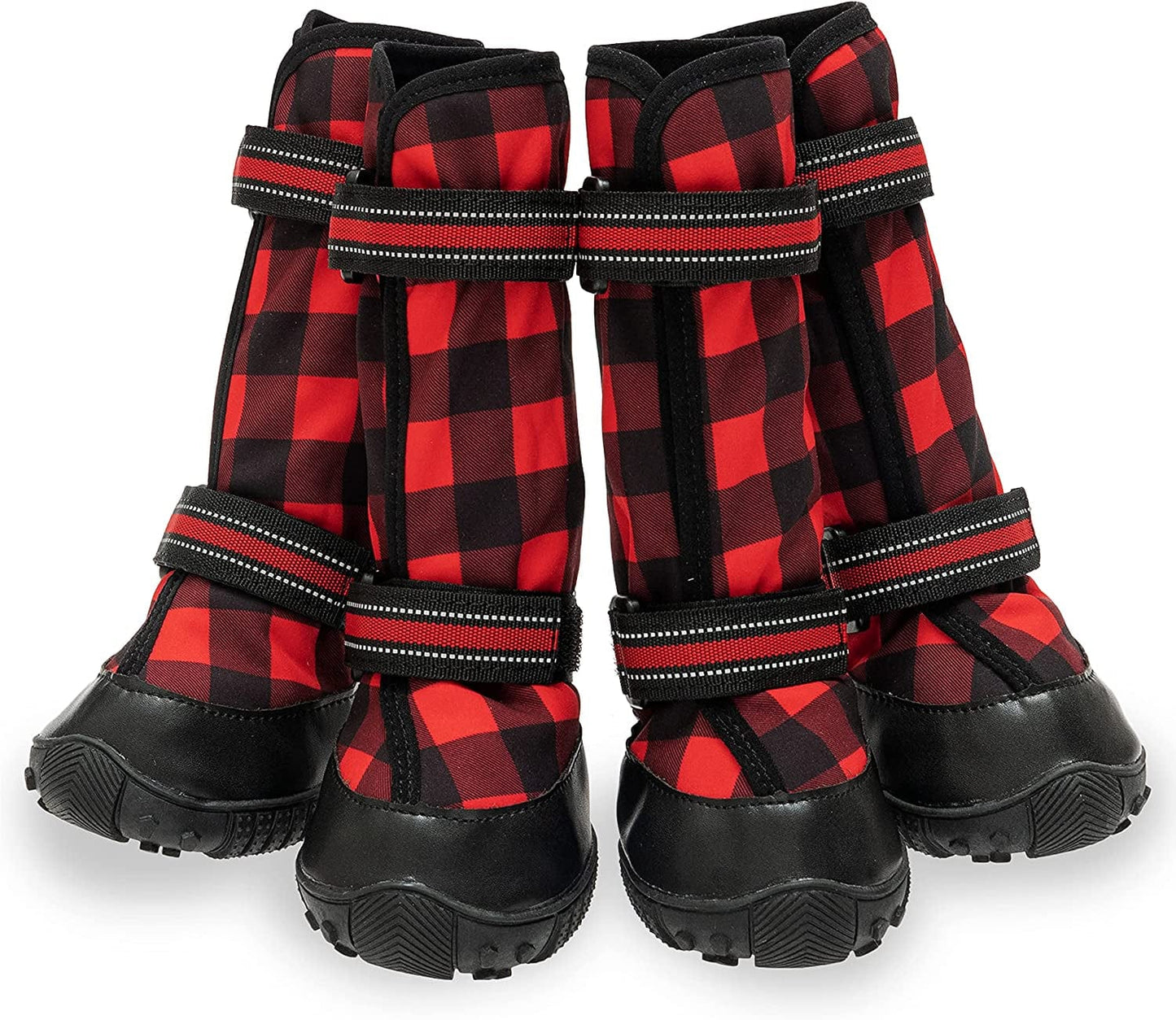 JVVGPET Dog Boots for Medium Large Dogs - Winter Warm Dog Shoes for Walking Hiking Running - Waterproof Reflective Adjustable Anti-Slip Rain Snow Outdoor Dog Boot Shoes Paw Protector Animals & Pet Supplies > Pet Supplies > Dog Supplies > Dog Apparel JVVGPET #7 paw width of 2.5"-2.7"  