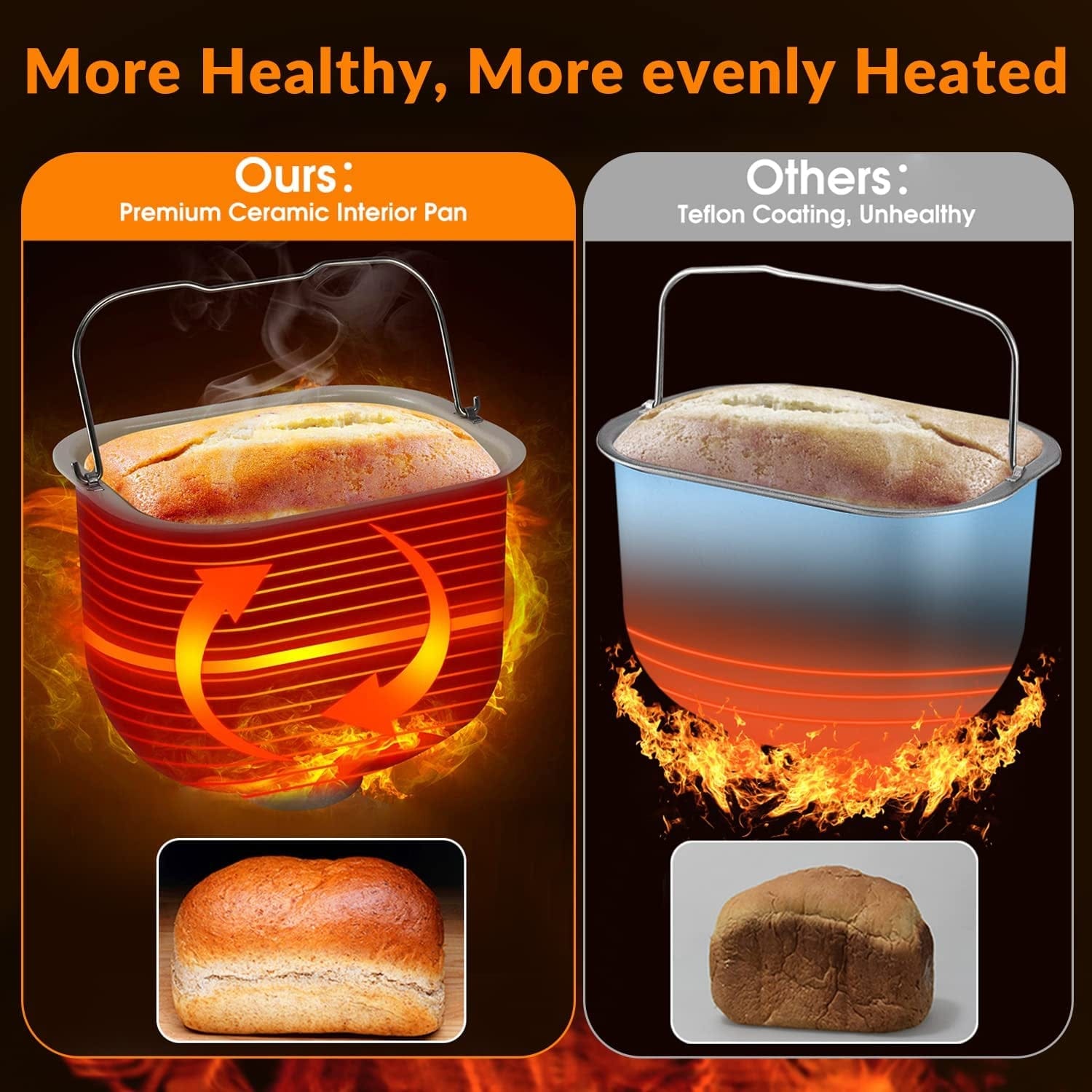 KBS Large 17-In-1 Bread Machine, 2LB All Stainless Steel Bread Maker with Auto Fruit Nut Dispenser, Nonstick Ceramic Pan, Full Touch Panel Tempered Glass, Reserve& Keep Warm Set, Oven Mitt and Recipes Animals & Pet Supplies > Pet Supplies > Dog Supplies > Dog Apparel KBS   