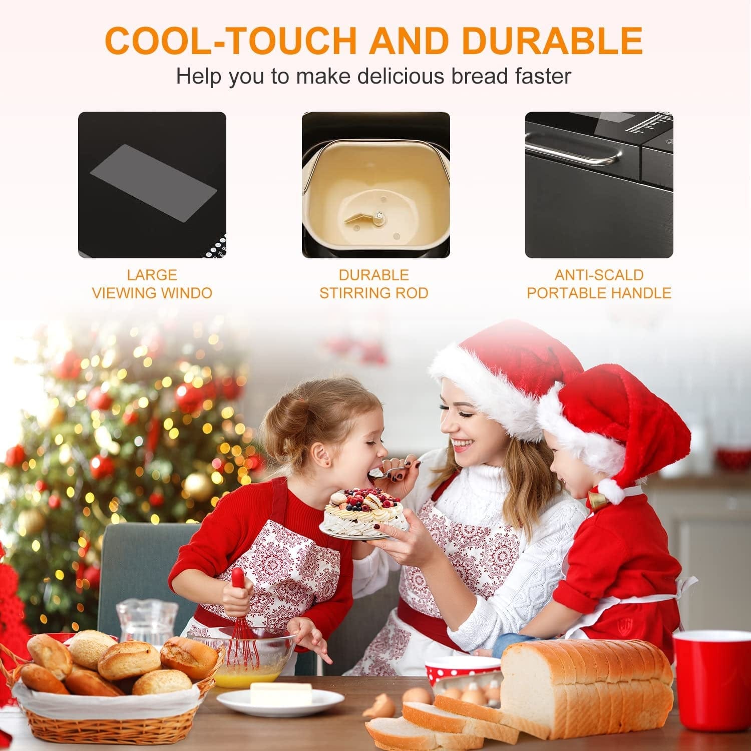 KBS Large 17-In-1 Bread Machine, 2LB All Stainless Steel Bread Maker with Auto Fruit Nut Dispenser, Nonstick Ceramic Pan, Full Touch Panel Tempered Glass, Reserve& Keep Warm Set, Oven Mitt and Recipes Animals & Pet Supplies > Pet Supplies > Dog Supplies > Dog Apparel KBS   