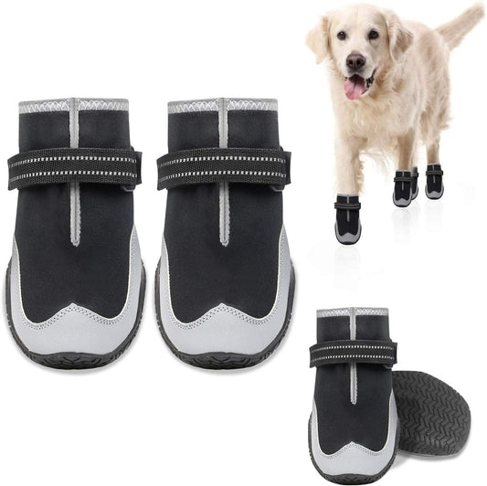 KEIYALOE Dog Shoes Waterproof Dogs Boots Protection Paw Breathable Anti-Slip Dog Rain Shoes Size 2: 2.68" X 1.69" (L*W) (Pack of 4) Animals & Pet Supplies > Pet Supplies > Dog Supplies > Dog Apparel KEIYALOE   