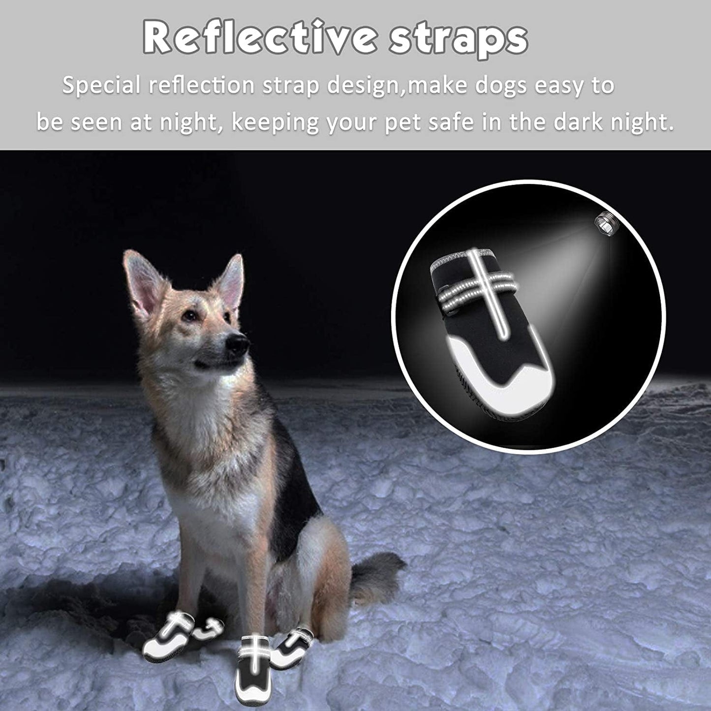 KEIYALOE Dog Shoes Waterproof Dogs Boots Protection Paw Breathable Anti-Slip Dog Rain Shoes Size 2: 2.68" X 1.69" (L*W) (Pack of 4) Animals & Pet Supplies > Pet Supplies > Dog Supplies > Dog Apparel KEIYALOE   