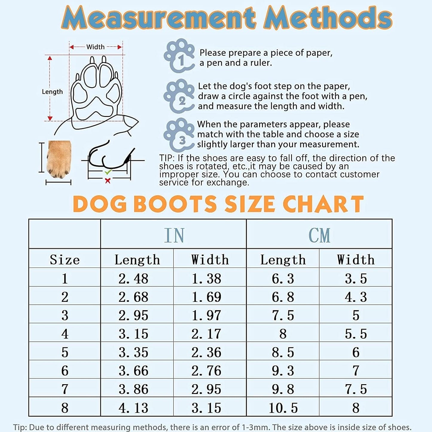KEIYALOE Dog Shoes Waterproof Dogs Boots Protection Paw Breathable Anti-Slip Dog Rain Shoes Size 2: 2.68" X 1.69" (L*W) (Pack of 4) Animals & Pet Supplies > Pet Supplies > Dog Supplies > Dog Apparel KEIYALOE   
