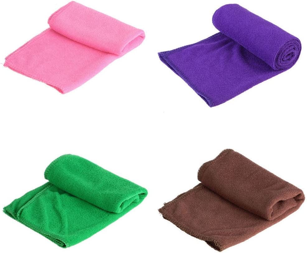 Klun 5Pcs Soft Fast Drying Pet Puppy Dog Cat Microfiber Bathrobe Towel Ultra-Absorbent Hand Towel (Random Color, 5Pcs) Animals & Pet Supplies > Pet Supplies > Dog Supplies > Dog Apparel kulunzhineng   
