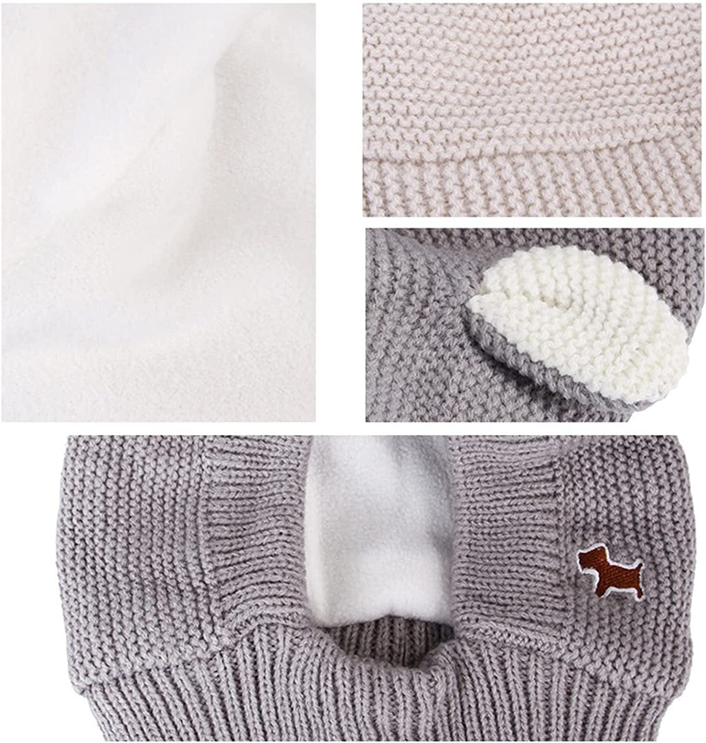 Knitted Warm Pet Earmuffs, Winter Dog Warm Knitted Hat, with Neck and Ear Warm, for Noise Protection, Anxiety Relief Animals & Pet Supplies > Pet Supplies > Dog Supplies > Dog Apparel Gecau   