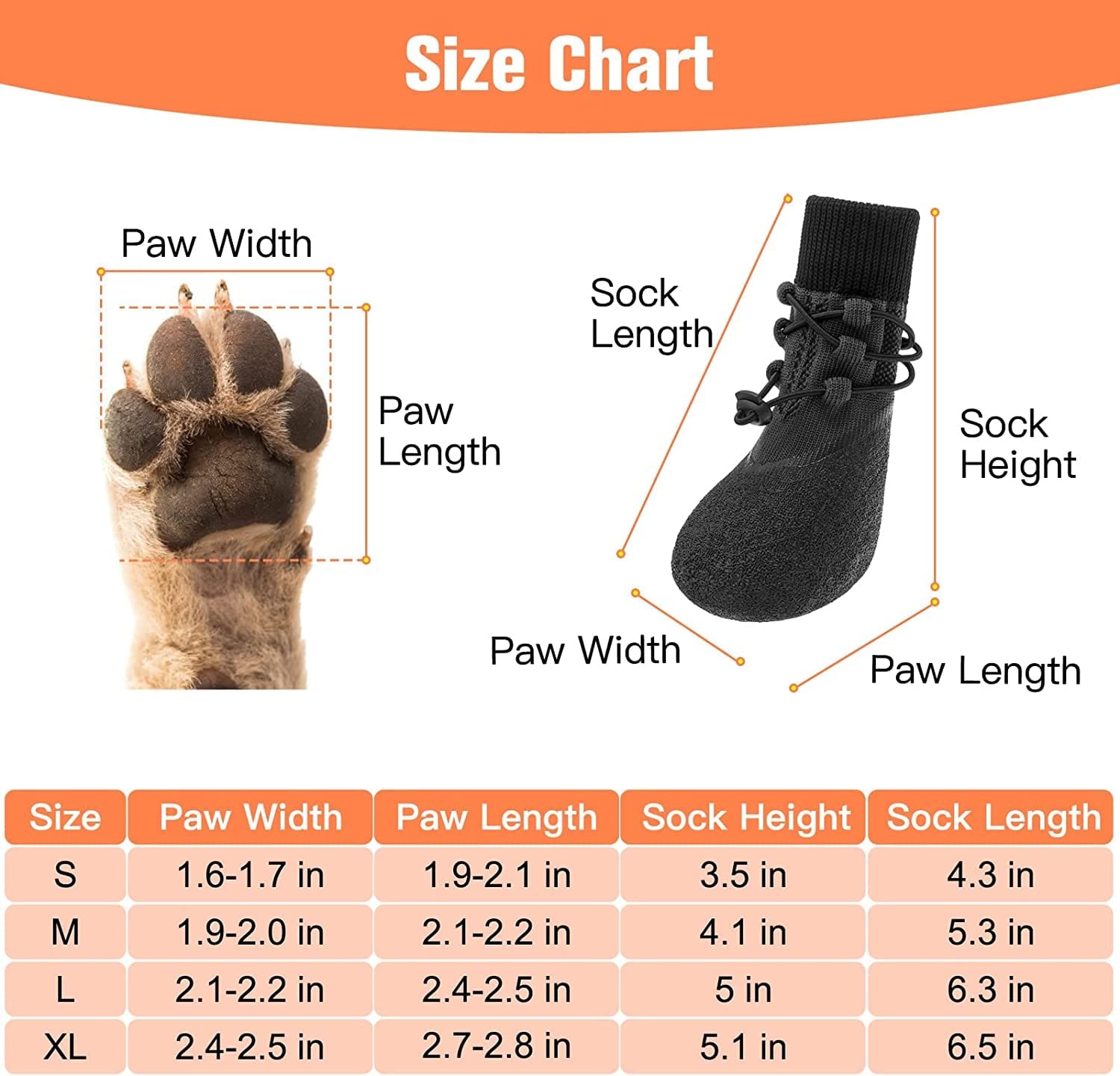 KOOLTAIL Anti-Slip Dog Boots 4 Packs - Adjustable Dog Socks with Shoelace, Waterproof Dog Sock Shoe for All Seasons, Super Durable Pet Paw Protector for Indoor and Outdoor, Medium and Large Dogs Animals & Pet Supplies > Pet Supplies > Dog Supplies > Dog Apparel KOOLTAIL   