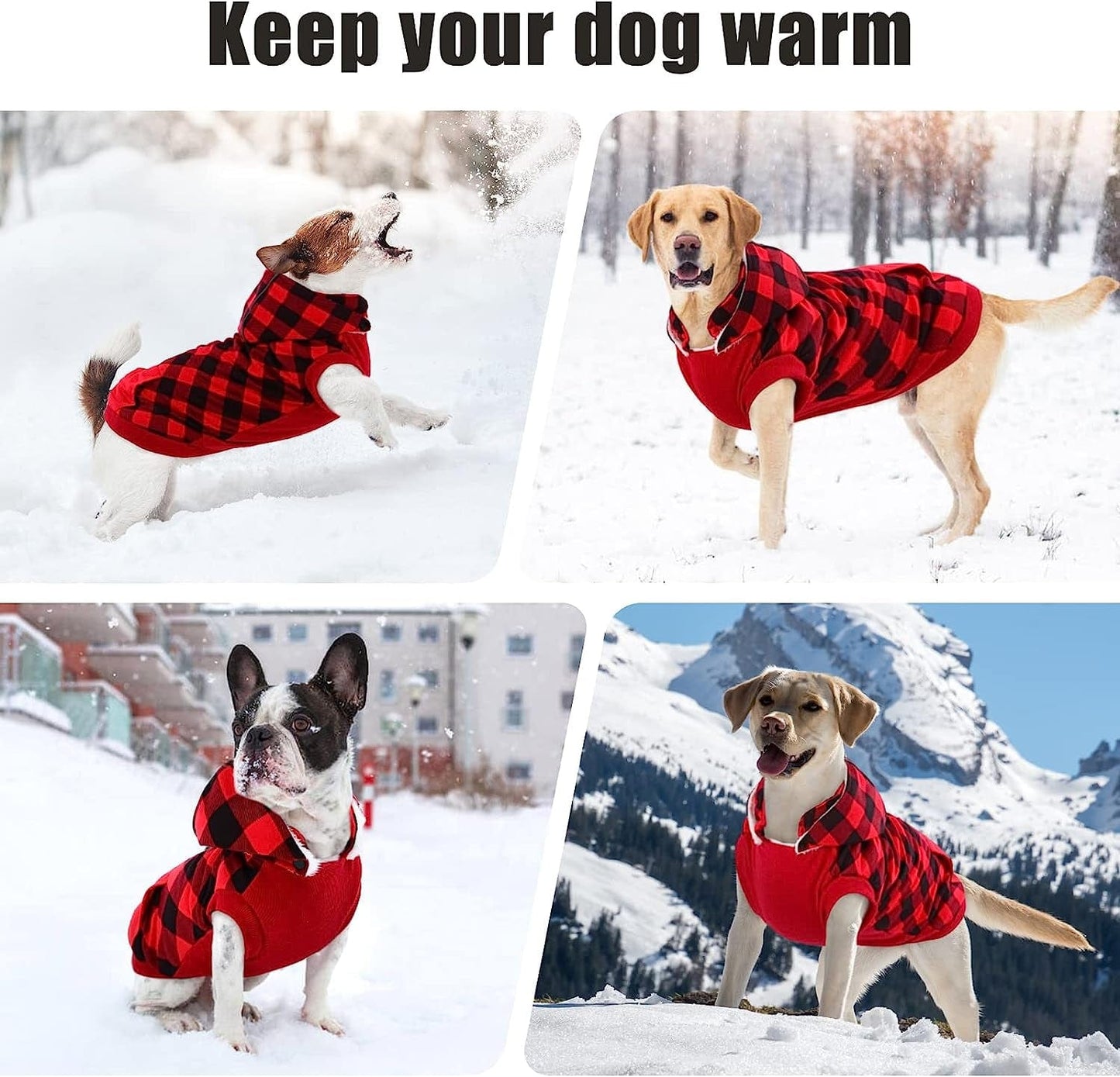 Kuoser British Style Plaid Dog Winter Coat, Windproof Cozy Cold Weather Dog Coat Fleece Lining Dog Apparel Reflective Dog Jacket Dog Vest for Small Medium Dogs with Removable Hat（Xxs-3Xl） Animals & Pet Supplies > Pet Supplies > Dog Supplies > Dog Apparel Kuoser   