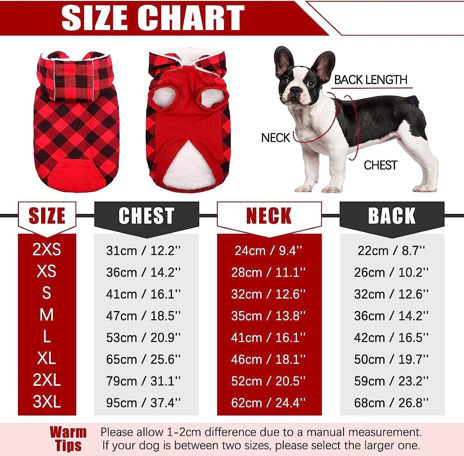 Kuoser British Style Plaid Dog Winter Coat, Windproof Cozy Cold Weather Dog Coat Fleece Lining Dog Apparel Reflective Dog Jacket Dog Vest for Small Medium Dogs with Removable Hat（Xxs-3Xl） Animals & Pet Supplies > Pet Supplies > Dog Supplies > Dog Apparel Kuoser   