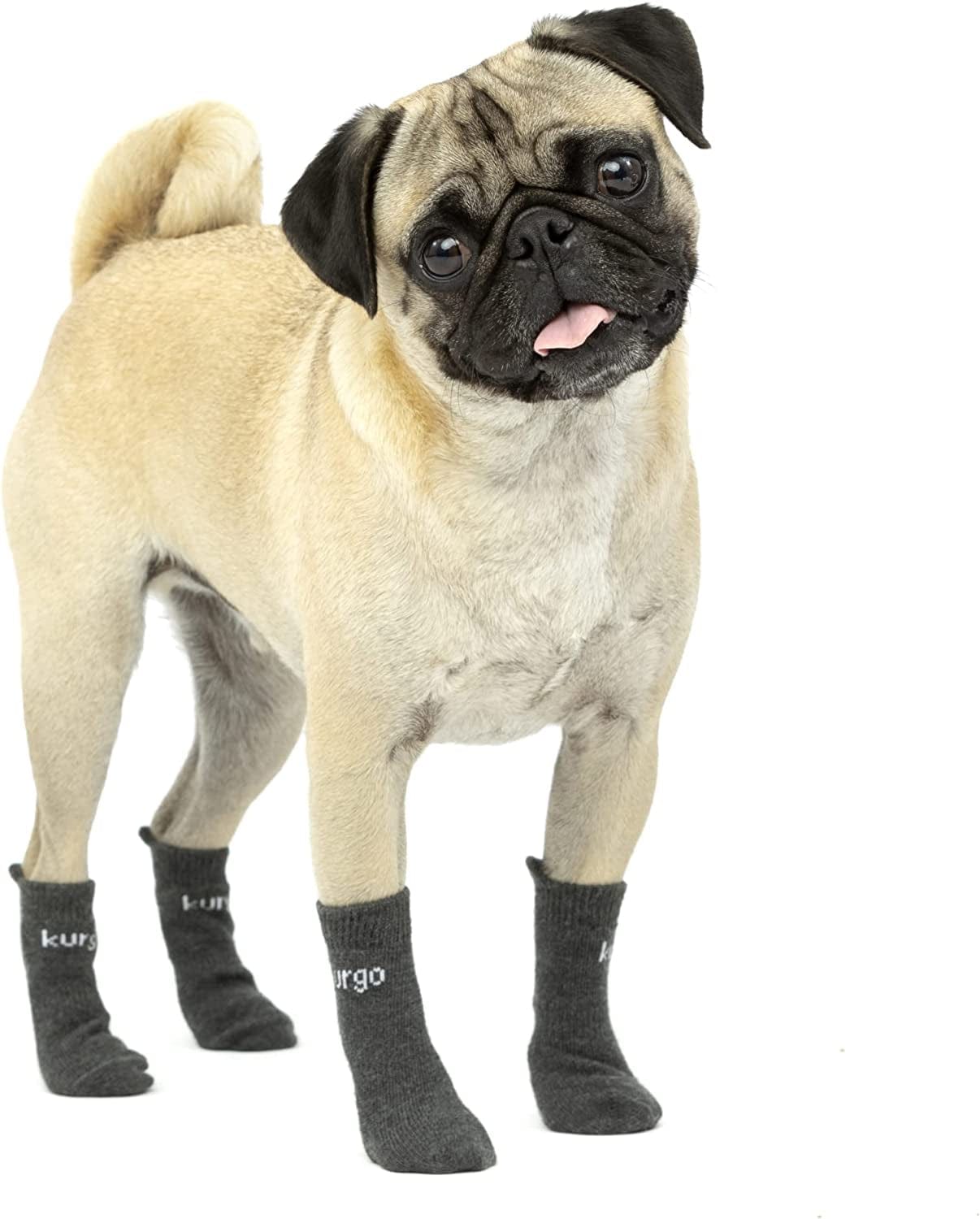 Kurgo Blaze Cross Dog Shoes - Winter Boots for Dogs, All Season Paw Protectors - for Hot Pavement and Snow - Water Resistant, Reflective, No Slip - Includes 2 Shoes - Chili Red/Black - L Animals & Pet Supplies > Pet Supplies > Dog Supplies > Dog Apparel Radio Systems Corporation Blaze Socks 4 Count Small