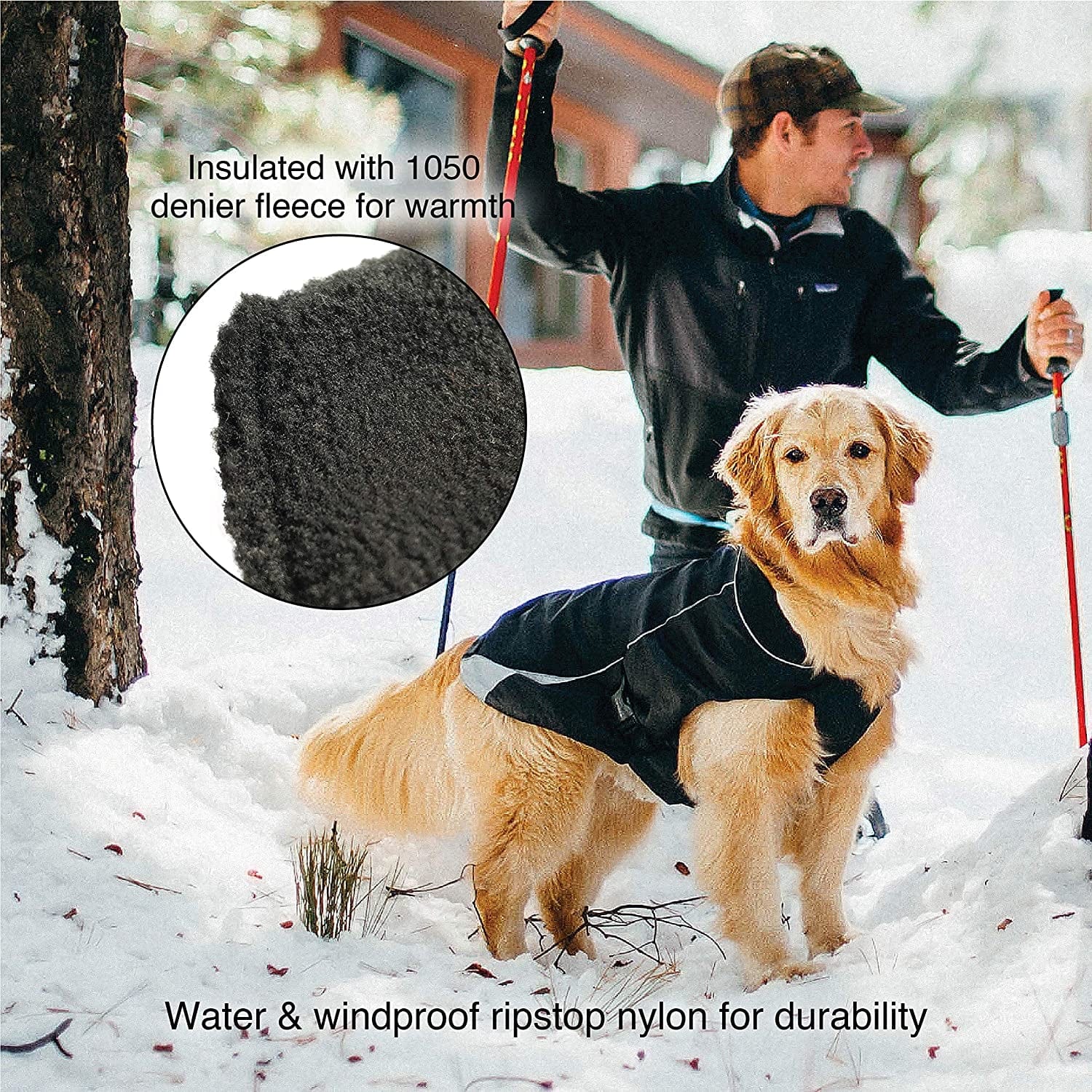 Kurgo North Country Dog Coat, Dog Winter Jacket, Waterproof Dog Jacket, Dog Snow Jacket and Windproof Dog Coat, Reflective Dog Fleece Animals & Pet Supplies > Pet Supplies > Dog Supplies > Dog Apparel Radio Systems Corporation   