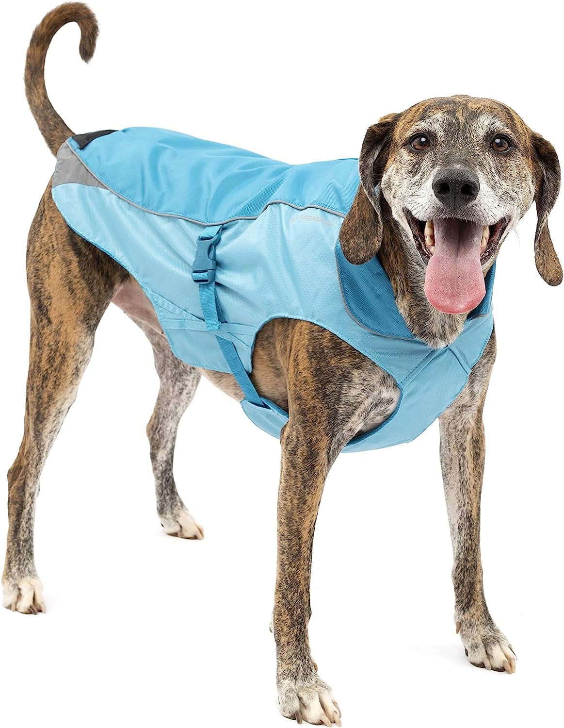 Kurgo North Country Dog Coat, Dog Winter Jacket, Waterproof Dog Jacket, Dog Snow Jacket and Windproof Dog Coat, Reflective Dog Fleece Animals & Pet Supplies > Pet Supplies > Dog Supplies > Dog Apparel Radio Systems Corporation Blue L (Neck: 23", Girth: 30"-39", Back: 24") 