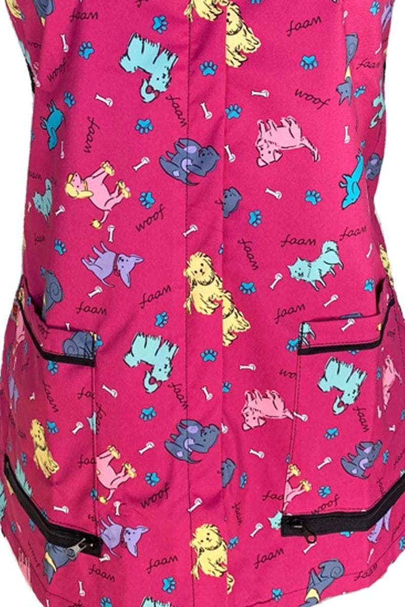 Ladybird Line Pink Covered Zipper Waterproof Dog Design Grooming Vest (X-Large) Animals & Pet Supplies > Pet Supplies > Dog Supplies > Dog Apparel Ladybird Line   