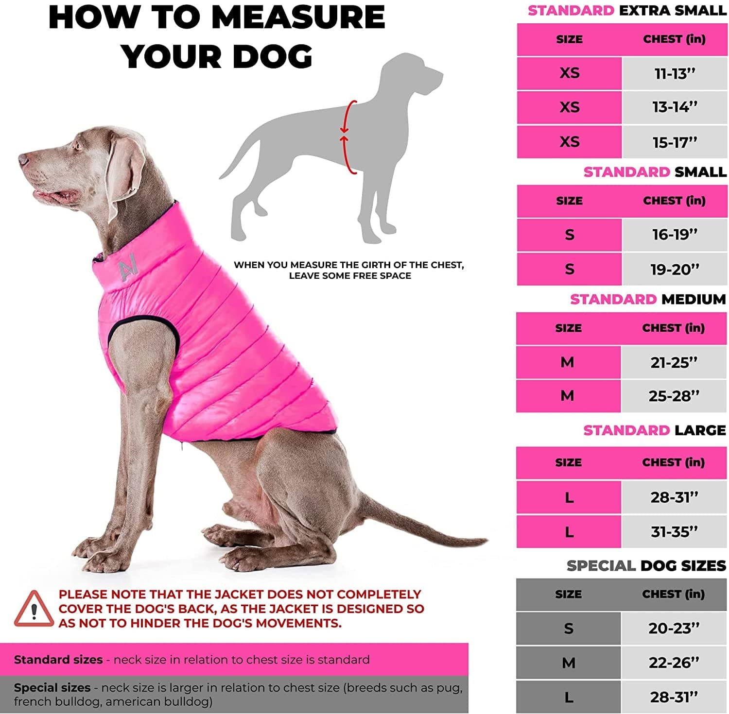 Lightweight Reversible Winter Dog Coat - Warm Dog Jacket - Water Resistant Windproof - Insulated Dog Jacket for Small, Medium & Large Dogs - Comfortable Dog Puffer Vest - S 35- Pink Purple Animals & Pet Supplies > Pet Supplies > Dog Supplies > Dog Apparel AiryVest   