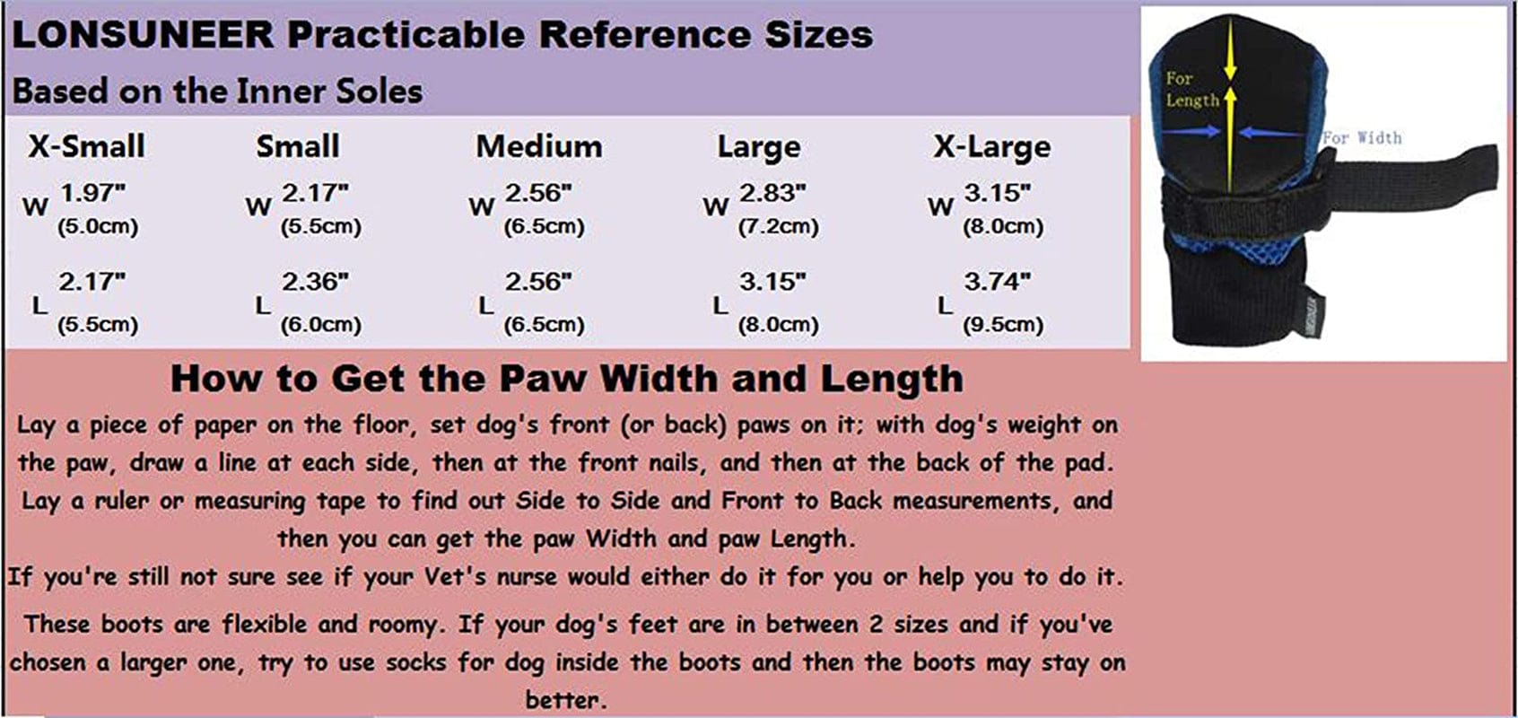 LONSUNEER Dog Boots Breathable and Protect Paws Soft Nonslip Soles Blue Color Size XS - Inner Sole Width 1.97 Inch Animals & Pet Supplies > Pet Supplies > Dog Supplies > Dog Apparel LONSUNEER   
