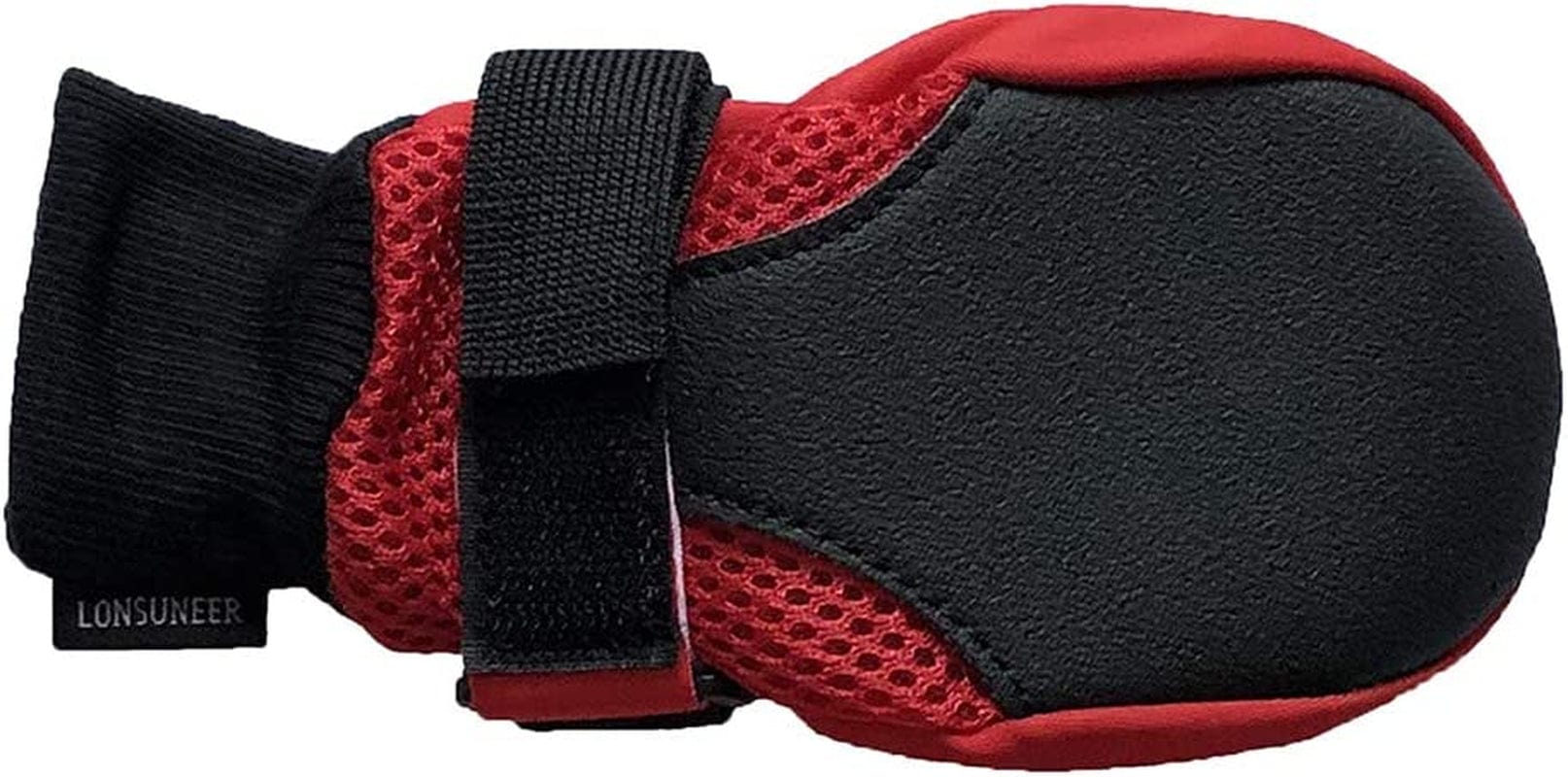 LONSUNEER Dog Boots Breathable Protect Paws Soft Nonslip Soles Set of 4 Size Large Color Red Animals & Pet Supplies > Pet Supplies > Dog Supplies > Dog Apparel Lifeful   
