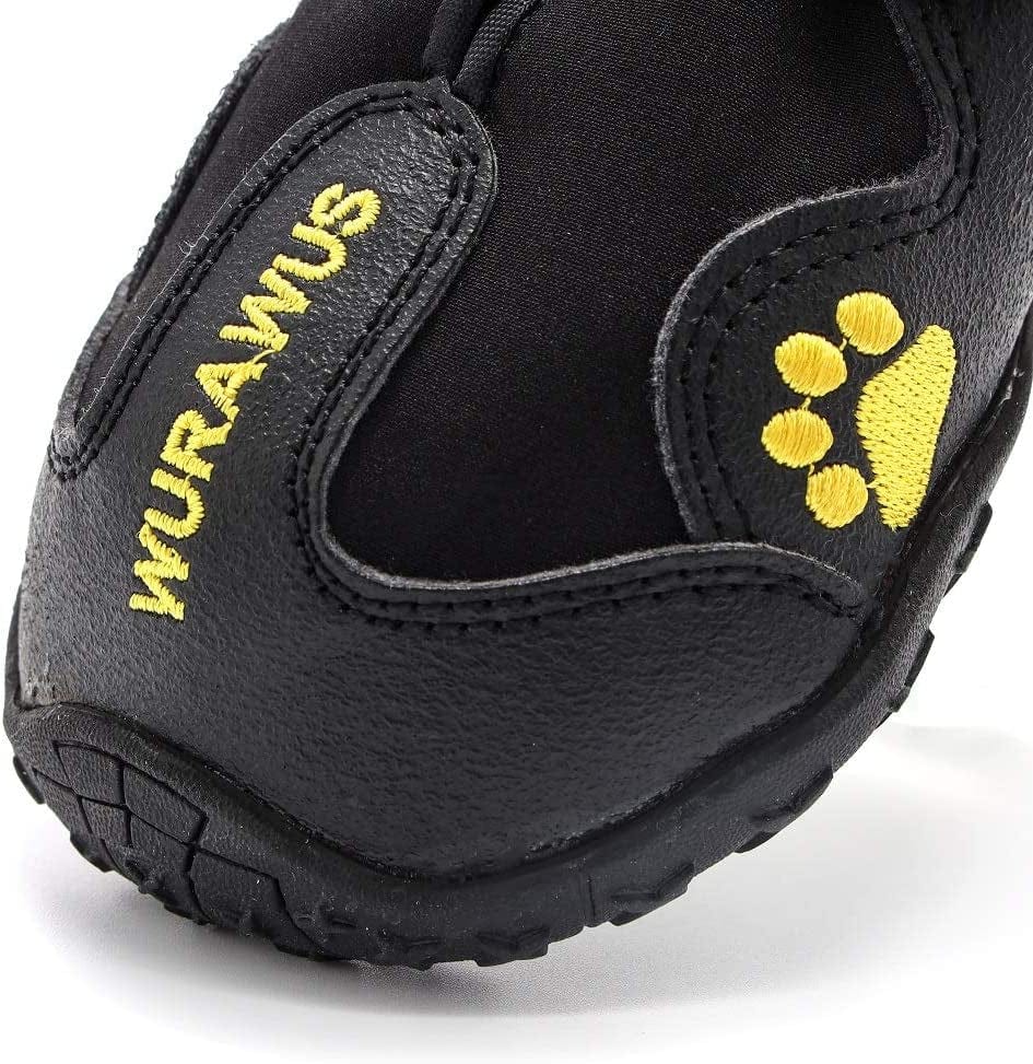 Lovencity Dog Boots Dog Waterproof Shoes with Adjustable Reflective Straps Snow Boots Rain Shoes for Medium Large Dogs Rugged Anti-Slip Sole Black 4PCS (Size 4: 2.56"X1.97") Animals & Pet Supplies > Pet Supplies > Dog Supplies > Dog Apparel LovenCity   