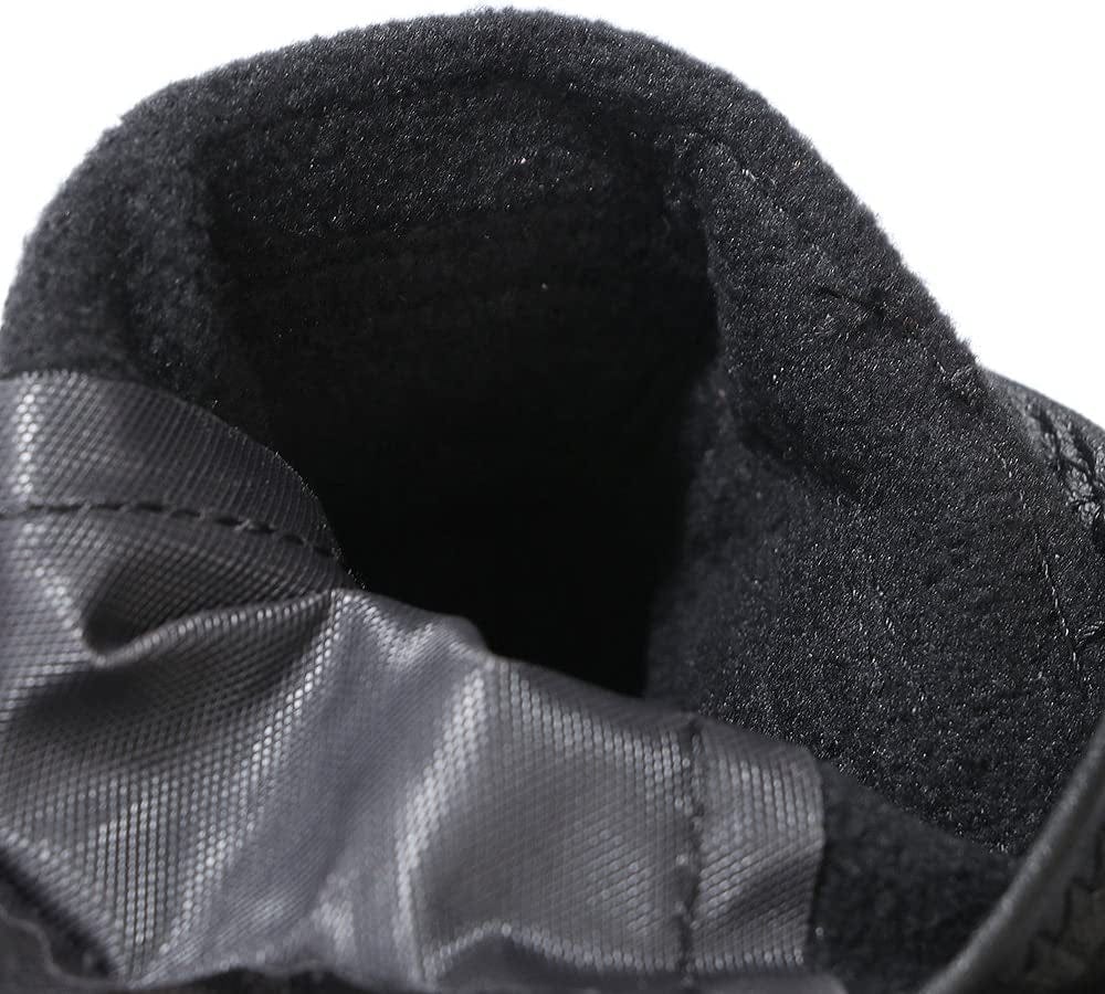 Lovencity Dog Boots Dog Waterproof Shoes with Adjustable Reflective Straps Snow Boots Rain Shoes for Medium Large Dogs Rugged Anti-Slip Sole Black 4PCS (Size 4: 2.56"X1.97") Animals & Pet Supplies > Pet Supplies > Dog Supplies > Dog Apparel LovenCity   