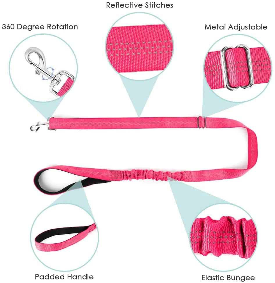 Lukovee Walking Dog Harness and Leash, Heavy Duty Adjustable Puppy Harness Soft Padded Reflective Vest Harness Anti-Twist 4FT Pet Lead Quick Fit Lightweight for Small Dog Cat (Xx-Small, Pink) Animals & Pet Supplies > Pet Supplies > Dog Supplies > Dog Apparel Lukovee   