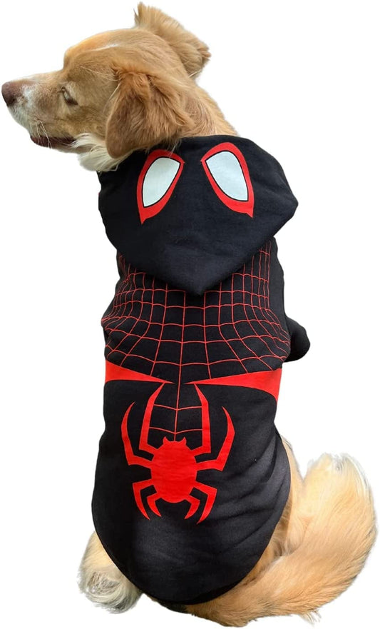 Marvel Spiderman Officially Licensed Pet Hoodies - I Am Miles Morales Pet Fleece Hoodie,Large