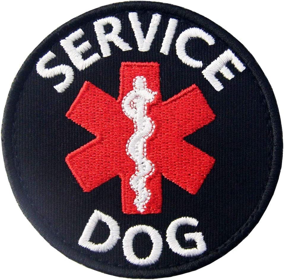 Medical Alert Do Not Distract Service Dog Stress No Touch Stop Pet Vests/Harnesses Emblem Embroidered Fastener Hook & Loop Patch (Service) Animals & Pet Supplies > Pet Supplies > Dog Supplies > Dog Apparel Minason Service  