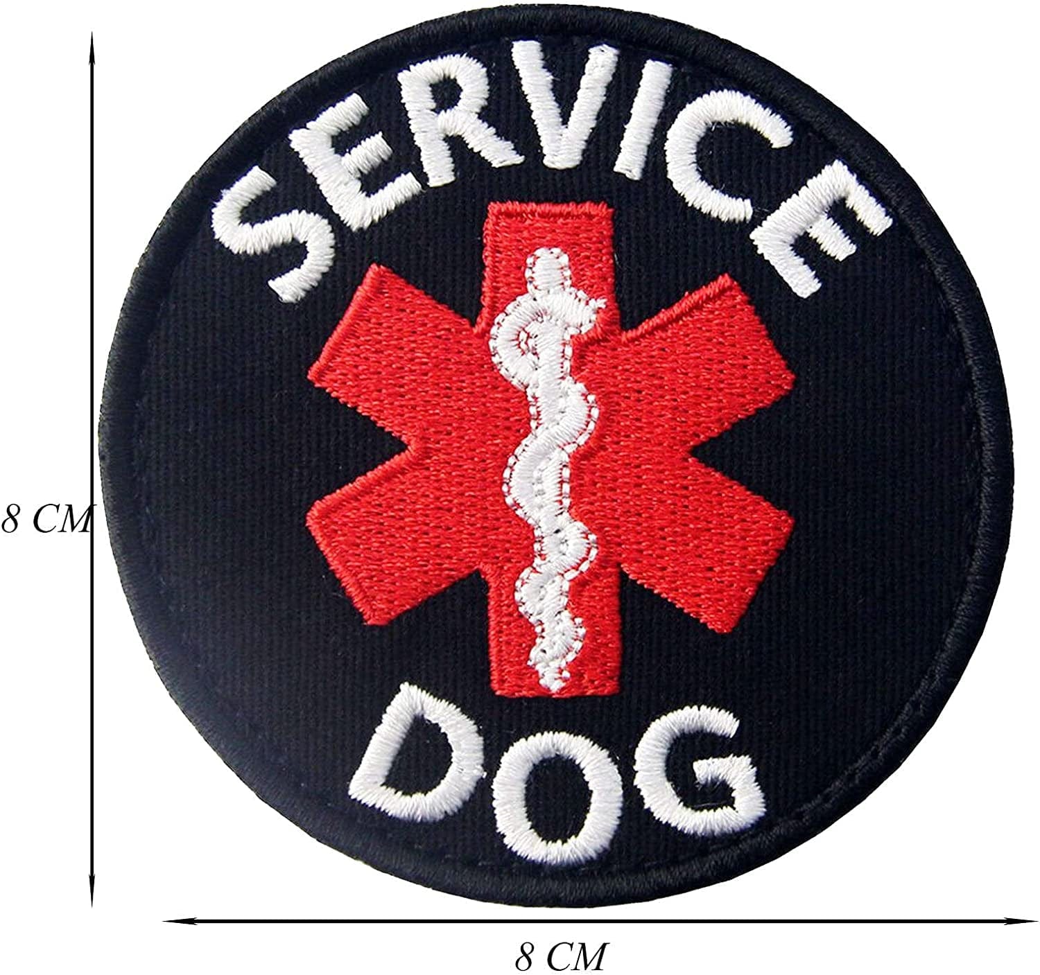 Medical Alert Do Not Distract Service Dog Stress No Touch Stop Pet Vests/Harnesses Emblem Embroidered Fastener Hook & Loop Patch (Service) Animals & Pet Supplies > Pet Supplies > Dog Supplies > Dog Apparel Minason   