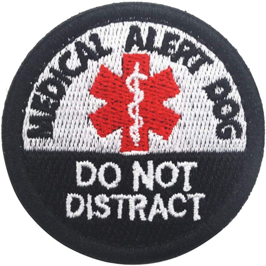 Medical Alert Do Not Distract Service Dog Stress No Touch Stop Pet Vests/Harnesses Emblem Embroidered Fastener Hook & Loop Patch (Service) Animals & Pet Supplies > Pet Supplies > Dog Supplies > Dog Apparel Minason No Distract  