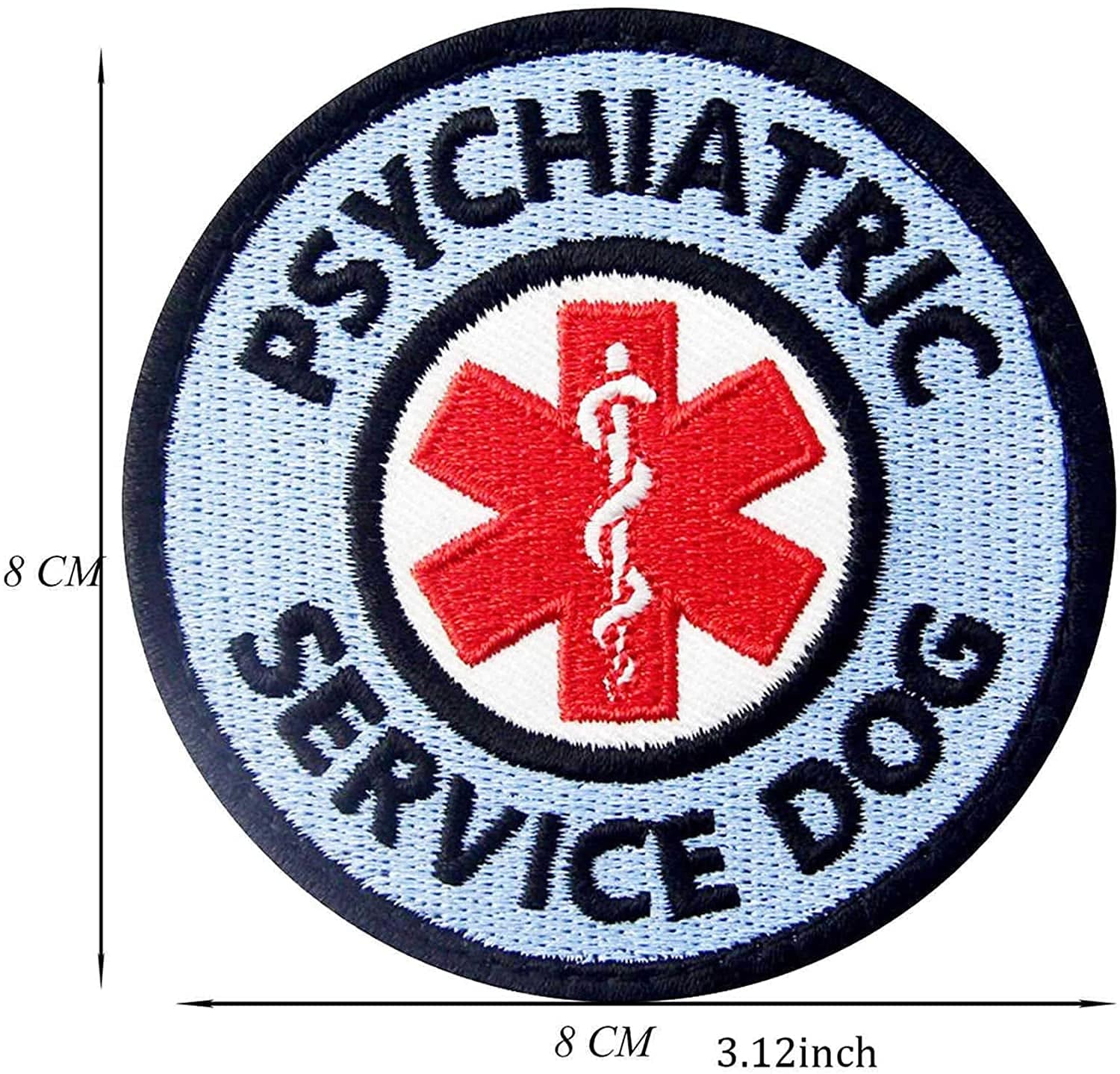 Metadiy Psychiatric Service Dog Patch, Working Dog Vest Patches, Do Not Pet Tactical Hook Loop Embroidery Patch (Psychiatric Patch), Golden, 8CM/ 3.12Inch Animals & Pet Supplies > Pet Supplies > Dog Supplies > Dog Apparel MetaDIY   