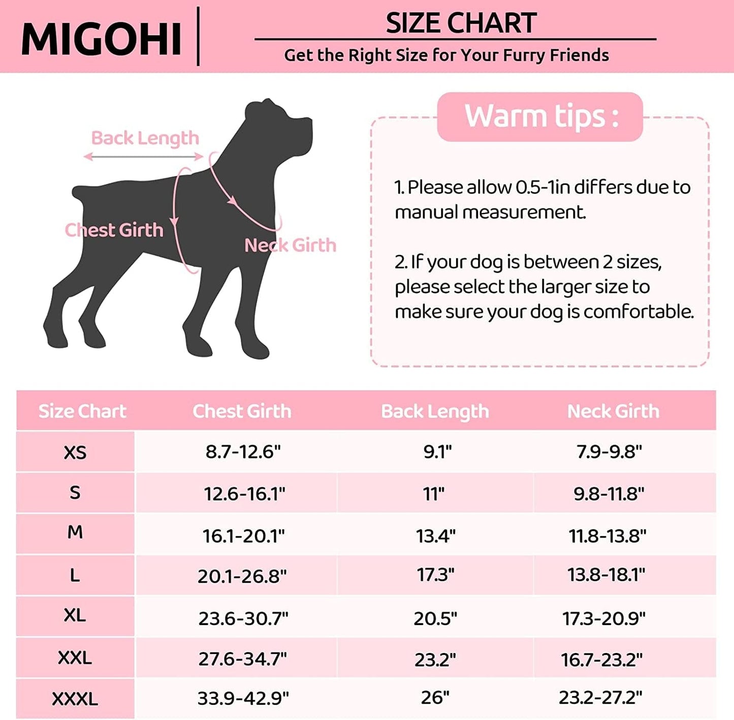 MIGOHI Warm Dog Coat, Winter Dog Jacket for Cold Weather, Reflective Windproof Dog Fleece Vest Thick Dog Apparel with Leash Hole and Furry Collar for Puppy Small Medium Large Dogs, Purple M Animals & Pet Supplies > Pet Supplies > Dog Supplies > Dog Apparel MIGOHI   