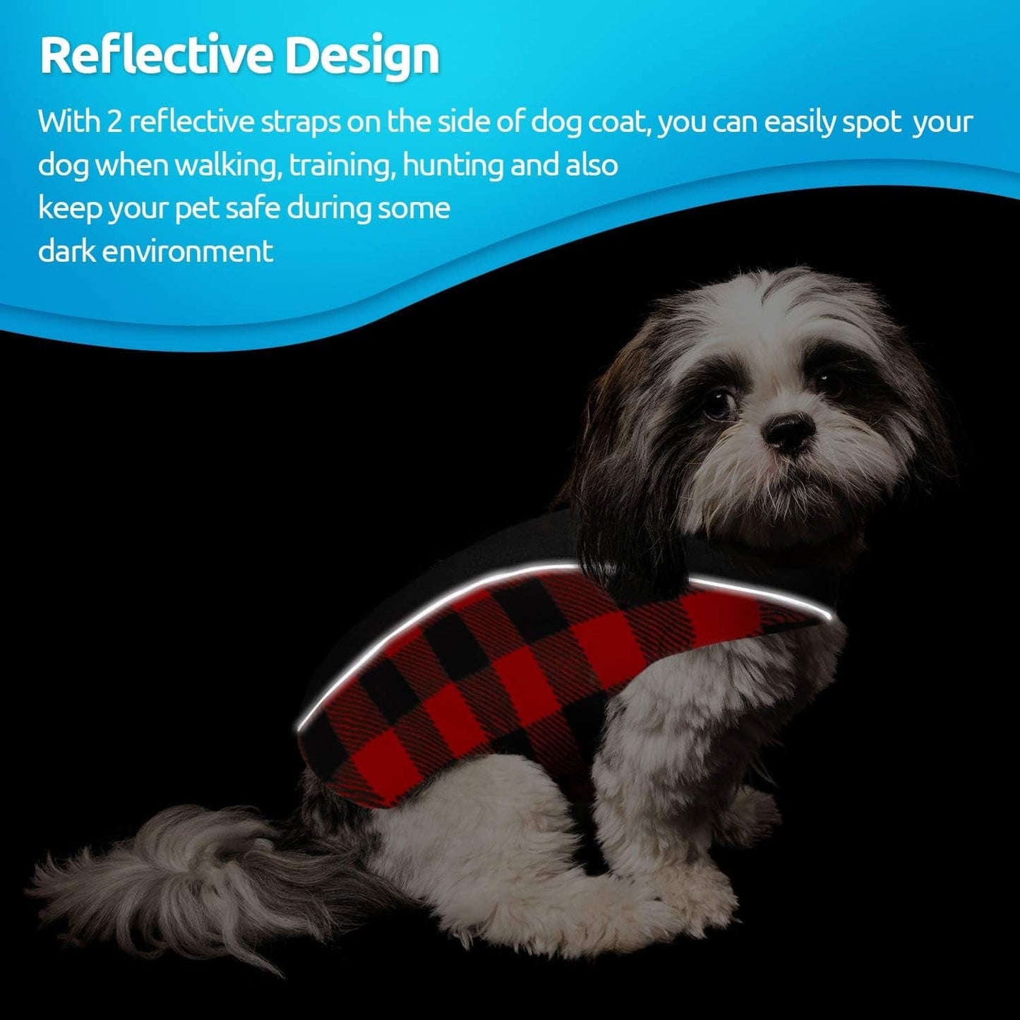 MIGOHI Winter Dog Coat, Reversible Waterproof Reflective Dog Jacket, British Style Dog Clothes for Cold Weather, Warm Pet Vest for Small Medium Large Dog for Winter Animals & Pet Supplies > Pet Supplies > Dog Supplies > Dog Apparel MIGOHI   