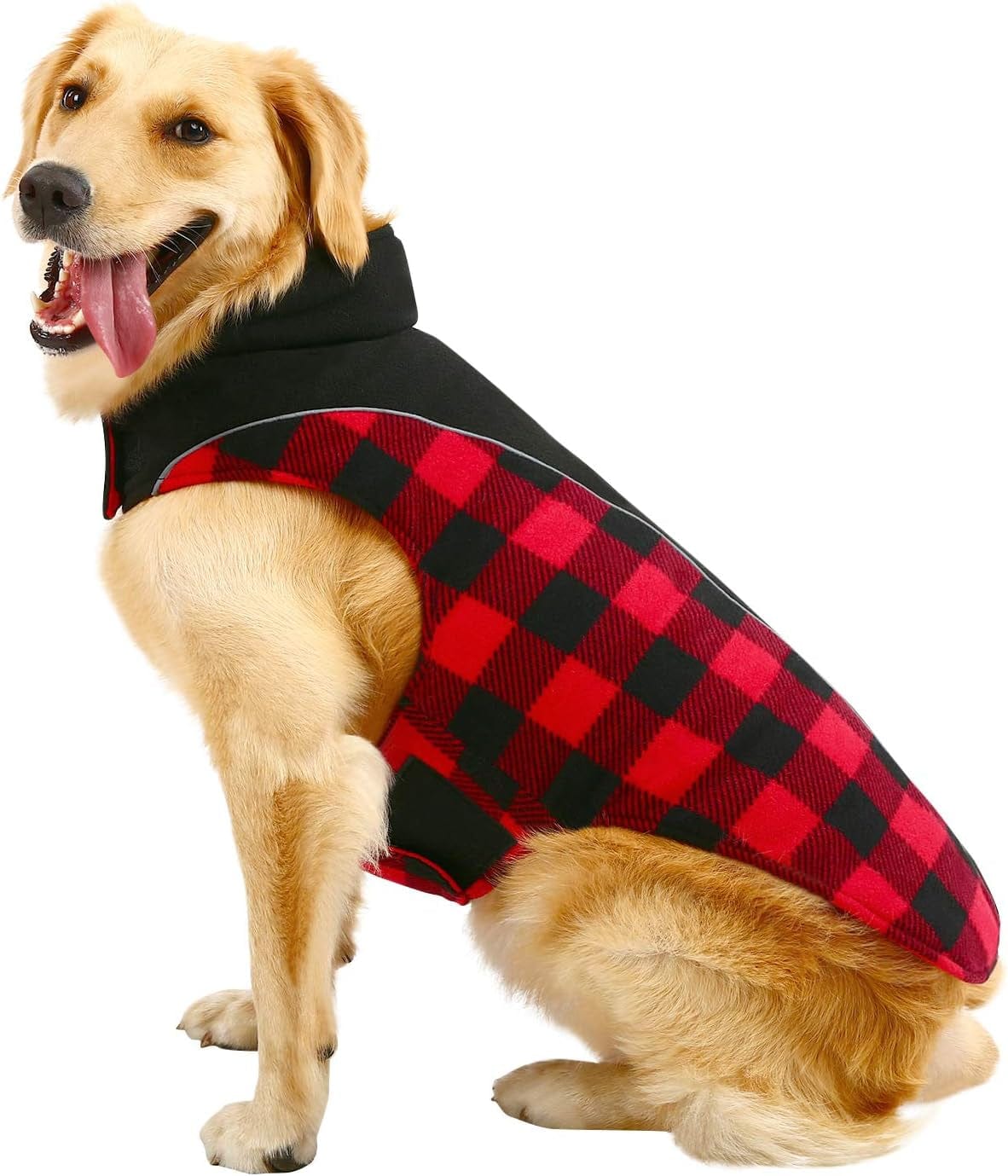 MIGOHI Winter Dog Coat, Reversible Waterproof Reflective Dog Jacket, British Style Dog Clothes for Cold Weather, Warm Pet Vest for Small Medium Large Dog for Winter Animals & Pet Supplies > Pet Supplies > Dog Supplies > Dog Apparel MIGOHI   