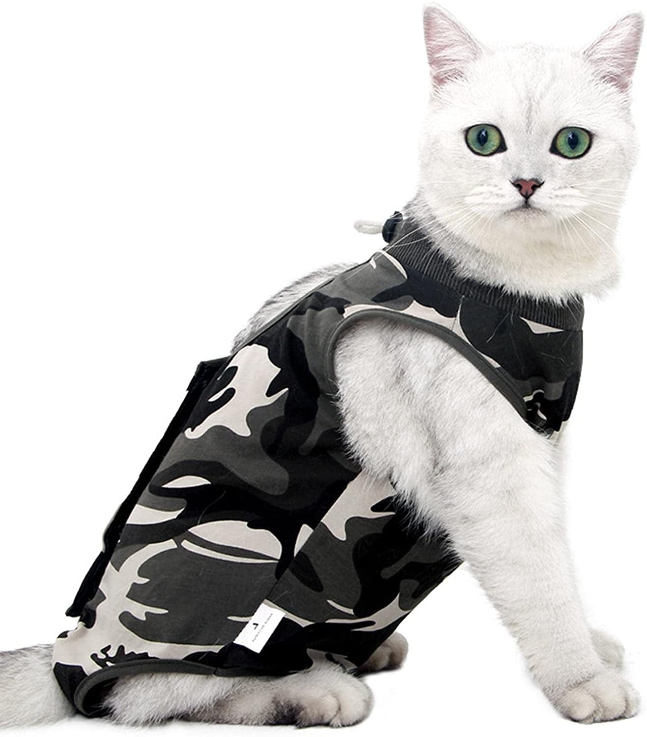 Milageto Cat Recovery Suit Post Surgery Vest Bodysuit Pet Costume Cat Clothes Full Coverage Soft Breathable after Surgery Wear for Small Dogs, L Animals & Pet Supplies > Pet Supplies > Dog Supplies > Dog Apparel Milageto   