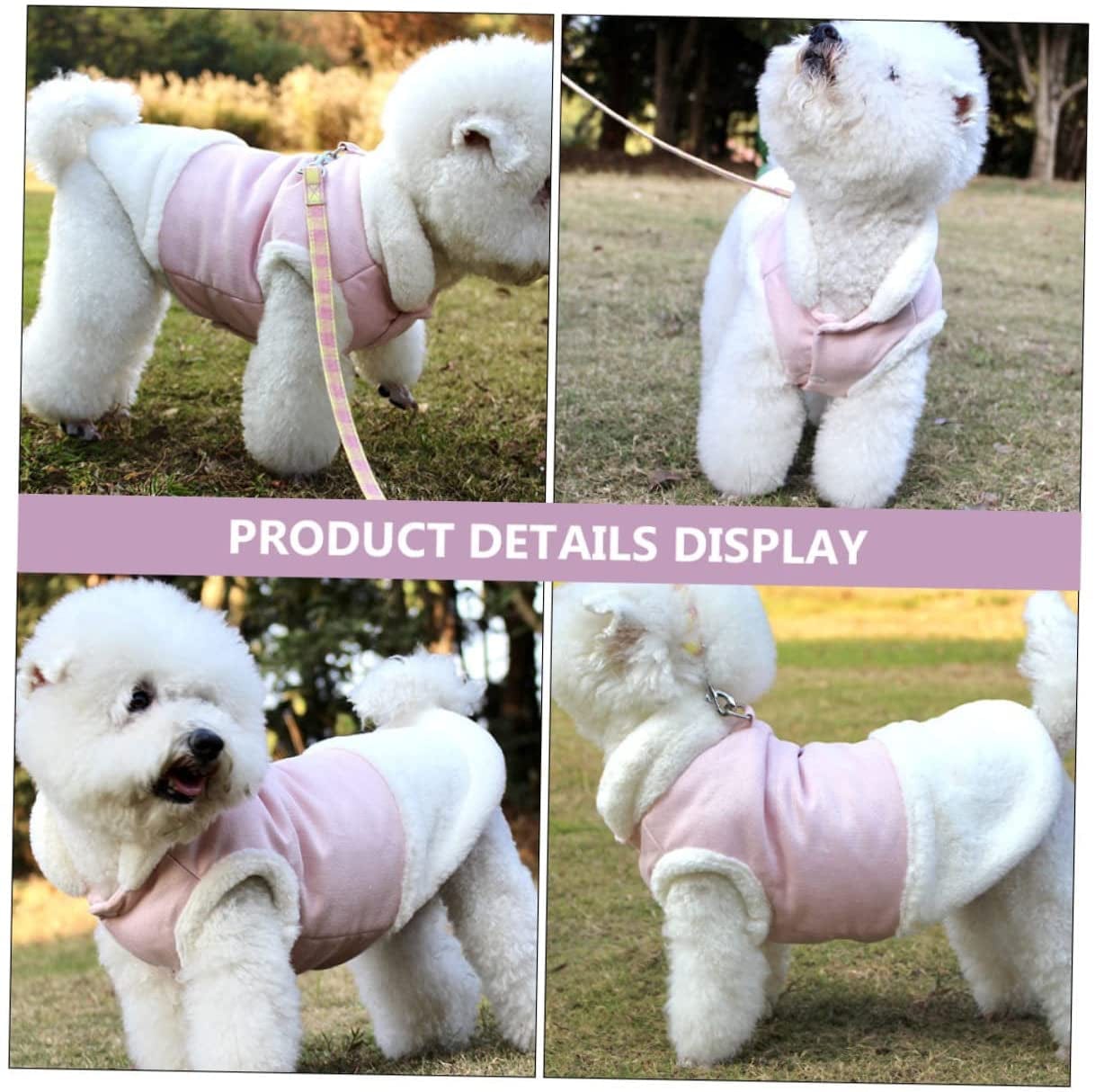 Mipcase 2 Pcs Cold Winter Jackets- Small Supplies Weather Coat Jumpsuit Outfit Snowproof Cats Traction Warm for Dog Apparel Dresses Windproof Lovely Cat Pet Party Jacket Kawaii Animals & Pet Supplies > Pet Supplies > Dog Supplies > Dog Apparel Mipcase   