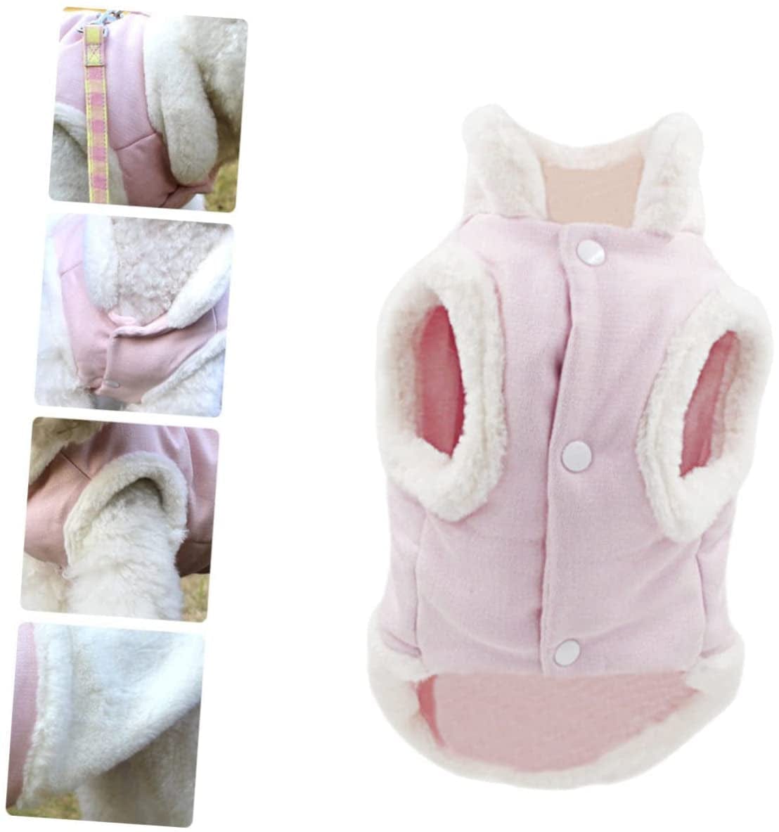 Mipcase 2 Pcs Cold Winter Jackets- Small Supplies Weather Coat Jumpsuit Outfit Snowproof Cats Traction Warm for Dog Apparel Dresses Windproof Lovely Cat Pet Party Jacket Kawaii Animals & Pet Supplies > Pet Supplies > Dog Supplies > Dog Apparel Mipcase   