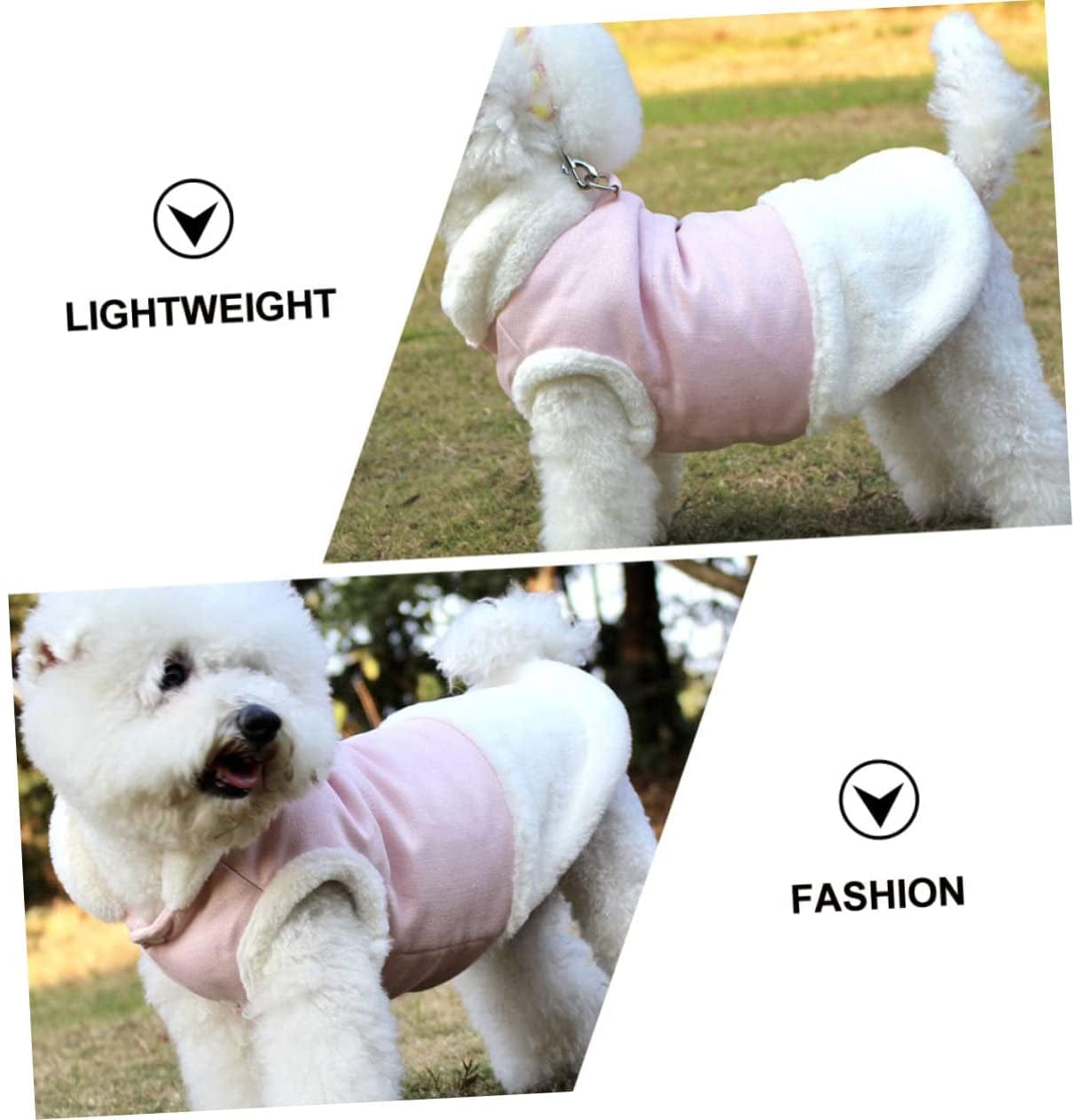 Mipcase 2 Pcs Cold Winter Jackets- Small Supplies Weather Coat Jumpsuit Outfit Snowproof Cats Traction Warm for Dog Apparel Dresses Windproof Lovely Cat Pet Party Jacket Kawaii Animals & Pet Supplies > Pet Supplies > Dog Supplies > Dog Apparel Mipcase   