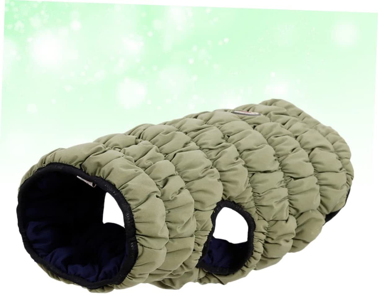 Mipcase Winter Dog Caterpillar Apparel Padded and Vest Blue Cats Pet Elastic Jacket Coat L Cold for Small Windproof Dogs Weather Side Puppy Double Warm Green Clothes Size Animals & Pet Supplies > Pet Supplies > Dog Supplies > Dog Apparel Mipcase   