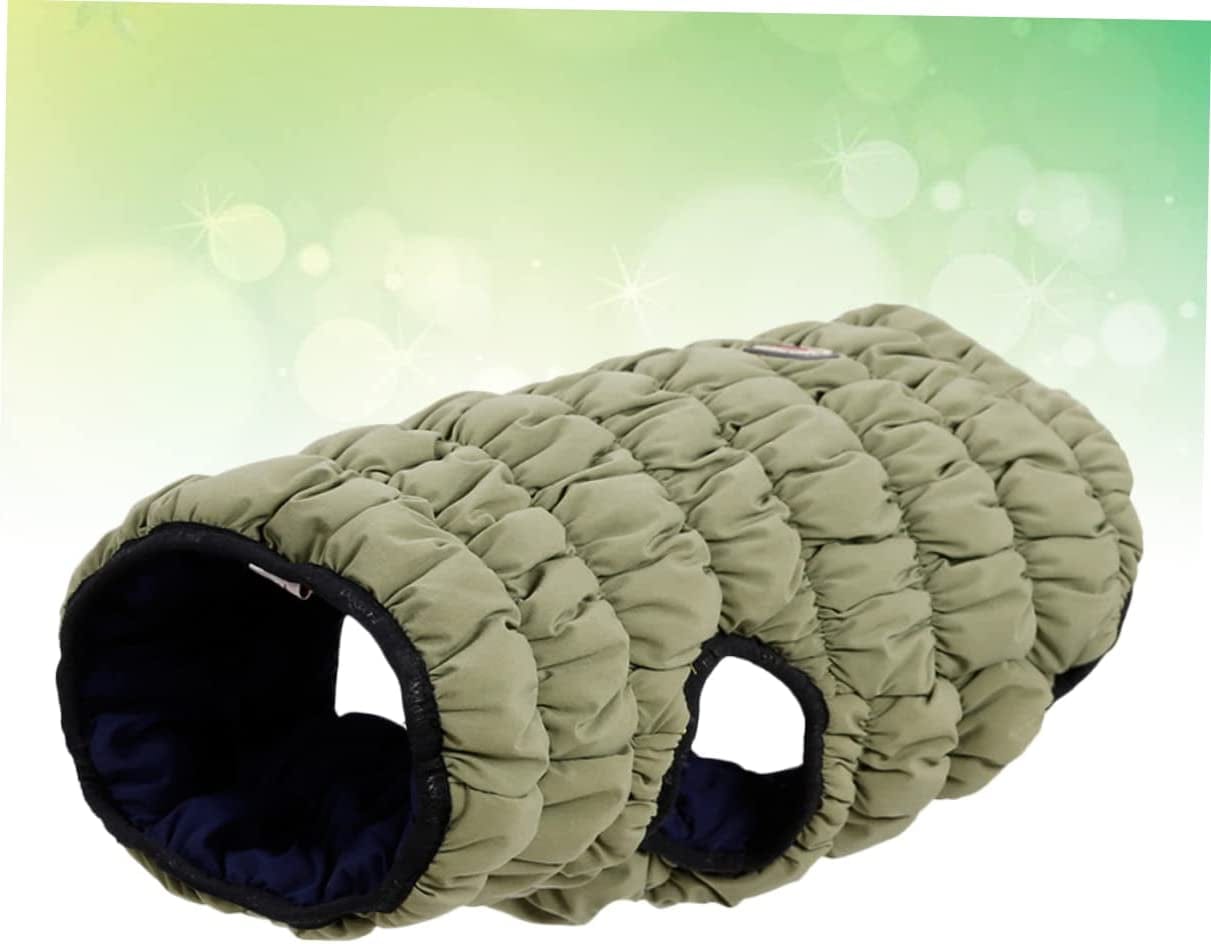 Mipcase Winter Dog Caterpillar Apparel Padded and Vest Blue Cats Pet Elastic Jacket Coat L Cold for Small Windproof Dogs Weather Side Puppy Double Warm Green Clothes Size Animals & Pet Supplies > Pet Supplies > Dog Supplies > Dog Apparel Mipcase   