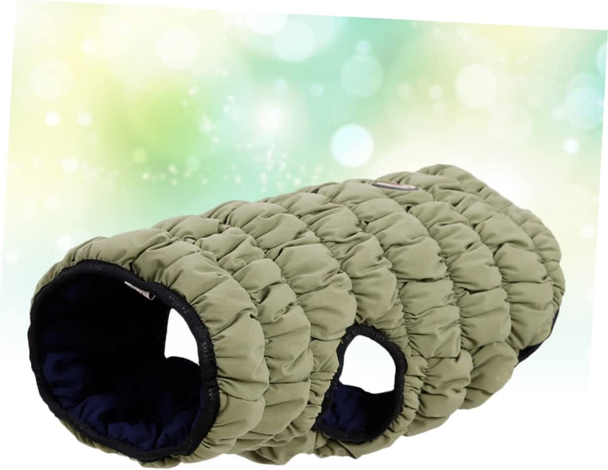 Mipcase Winter Dog Caterpillar Apparel Padded and Vest Blue Cats Pet Elastic Jacket Coat L Cold for Small Windproof Dogs Weather Side Puppy Double Warm Green Clothes Size Animals & Pet Supplies > Pet Supplies > Dog Supplies > Dog Apparel Mipcase   