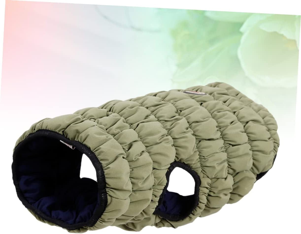Mipcase Winter Dog Caterpillar Apparel Padded and Vest Blue Cats Pet Elastic Jacket Coat L Cold for Small Windproof Dogs Weather Side Puppy Double Warm Green Clothes Size Animals & Pet Supplies > Pet Supplies > Dog Supplies > Dog Apparel Mipcase   