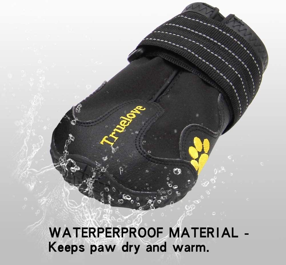 MOKCCI Truelove Dog Boots Waterproof Dog Shoes with Reflective Straps for Small Medium Large Animals & Pet Supplies > Pet Supplies > Dog Supplies > Dog Apparel MOKCCI   