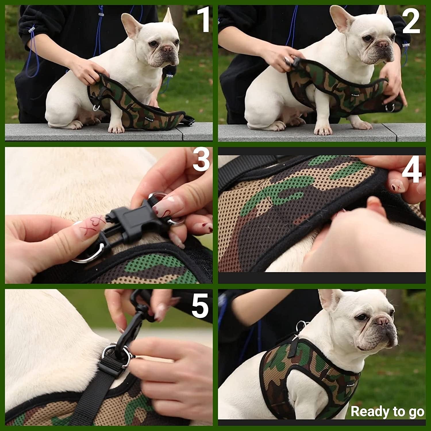 Mr. Peanut'S Puptrek Small Dog/Cat Soft Mesh Step in Harness Vest (Extra Small, Camo) Animals & Pet Supplies > Pet Supplies > Dog Supplies > Dog Apparel Mr. Peanut's   