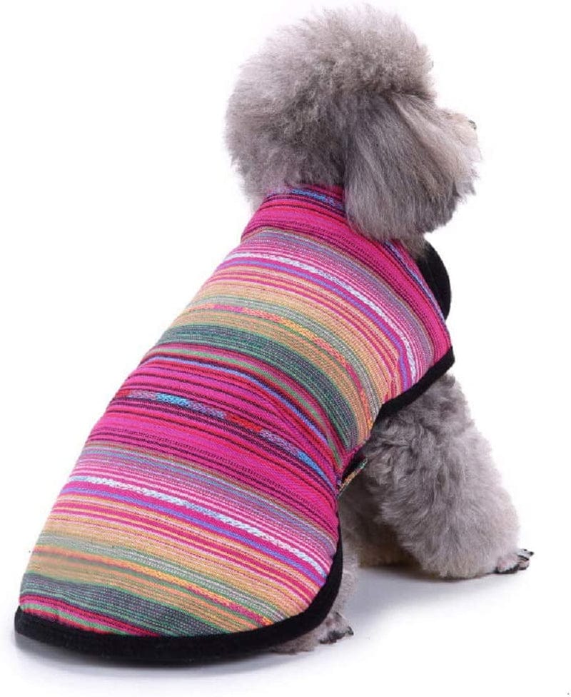 Nesutoraito Cat Dog Poncho Sweater for Small Medium Large Dogs Female Male Fleece Jacket Warm Coat Pet Apparel Costume Animals & Pet Supplies > Pet Supplies > Dog Supplies > Dog Apparel Nesutoraito Pink Small 