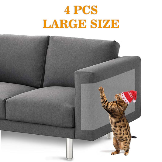 【New Upgrade】4Pcs Large (18.5 X9.05Inch) Furniture Defender Cat Scratching Guard, Furniture Protectors from Pets, anti Cat Scratch Deterrent, Claw Proof Pads for Door Animals & Pet Supplies > Pet Supplies > Cat Supplies > Cat Furniture Amerteer   