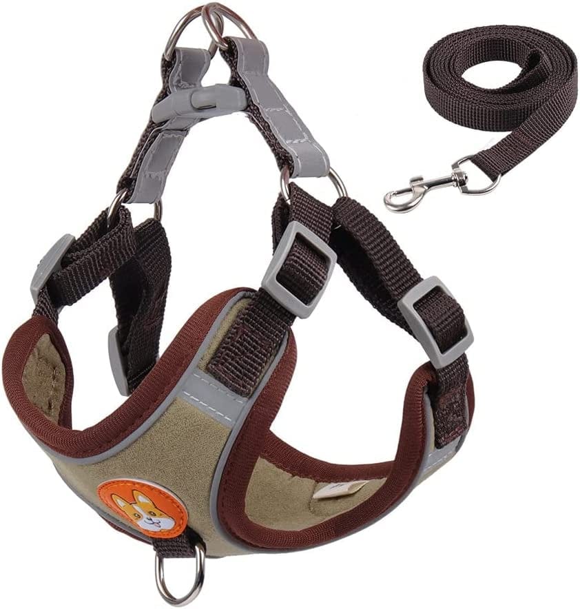 No Pull Pet Dog Harness and Leash Set Adjustable Puppy Cat Harness