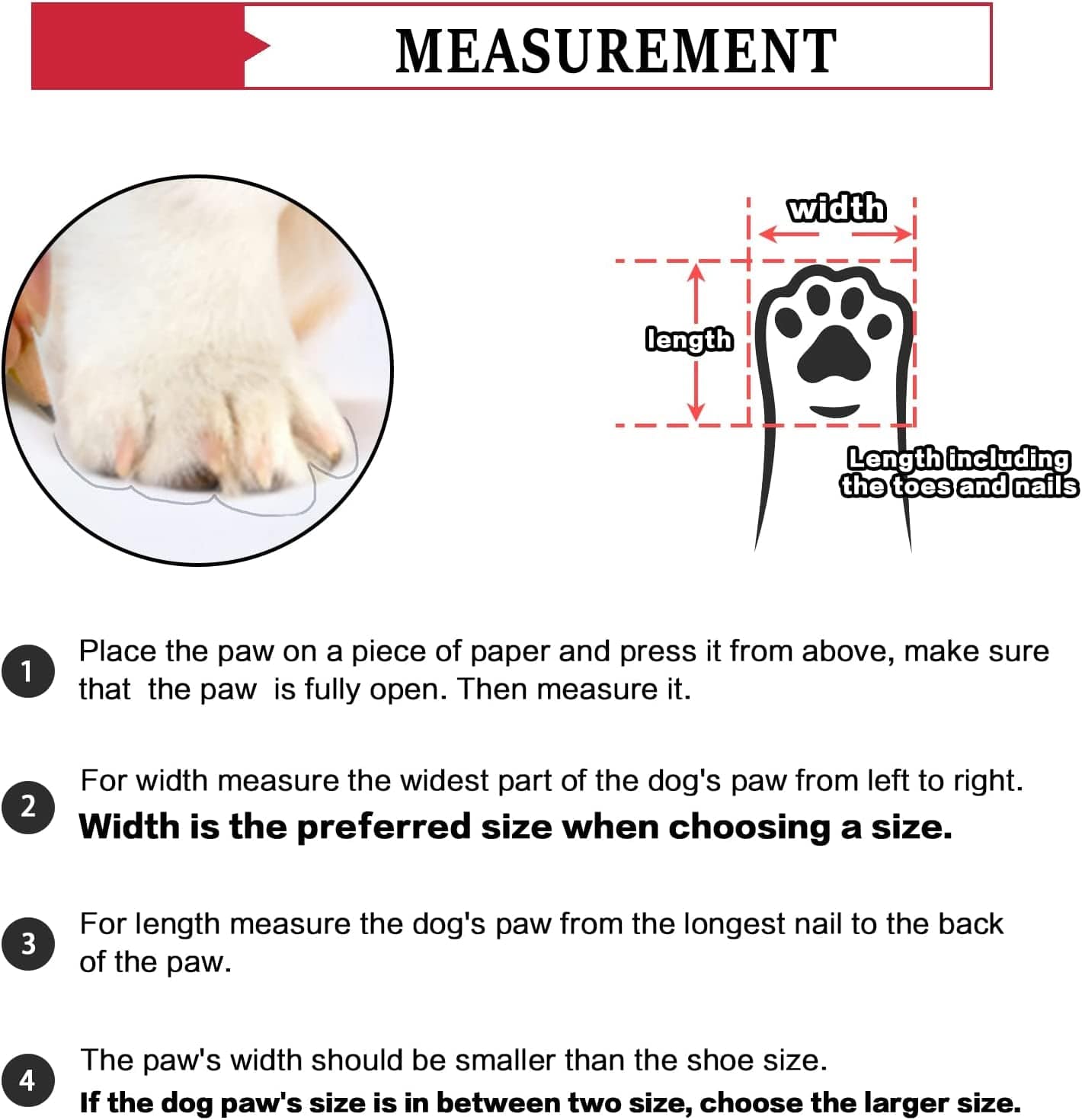 Non-Slip Dog Boots Fleece Lined Dog Snow Booties, Waterproof Dog Shoes for Hot Pavement with Reflective Straps, Dog Outdoor Hiking Boot for Small Medium Large Dogs 4Pcs (Red-Size 7) Animals & Pet Supplies > Pet Supplies > Dog Supplies > Dog Apparel Mengelina   