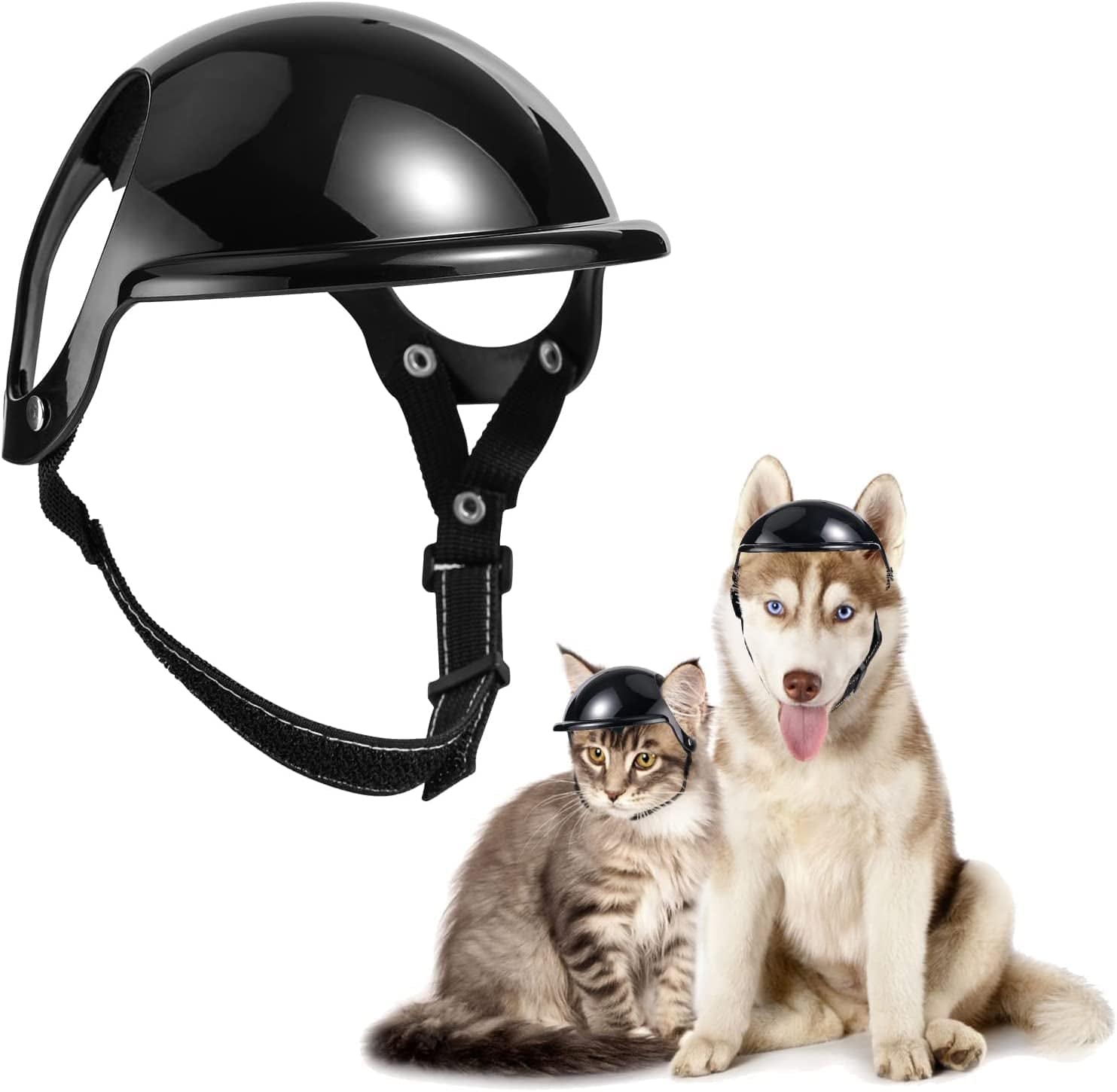 Dog helmet store with ear holes