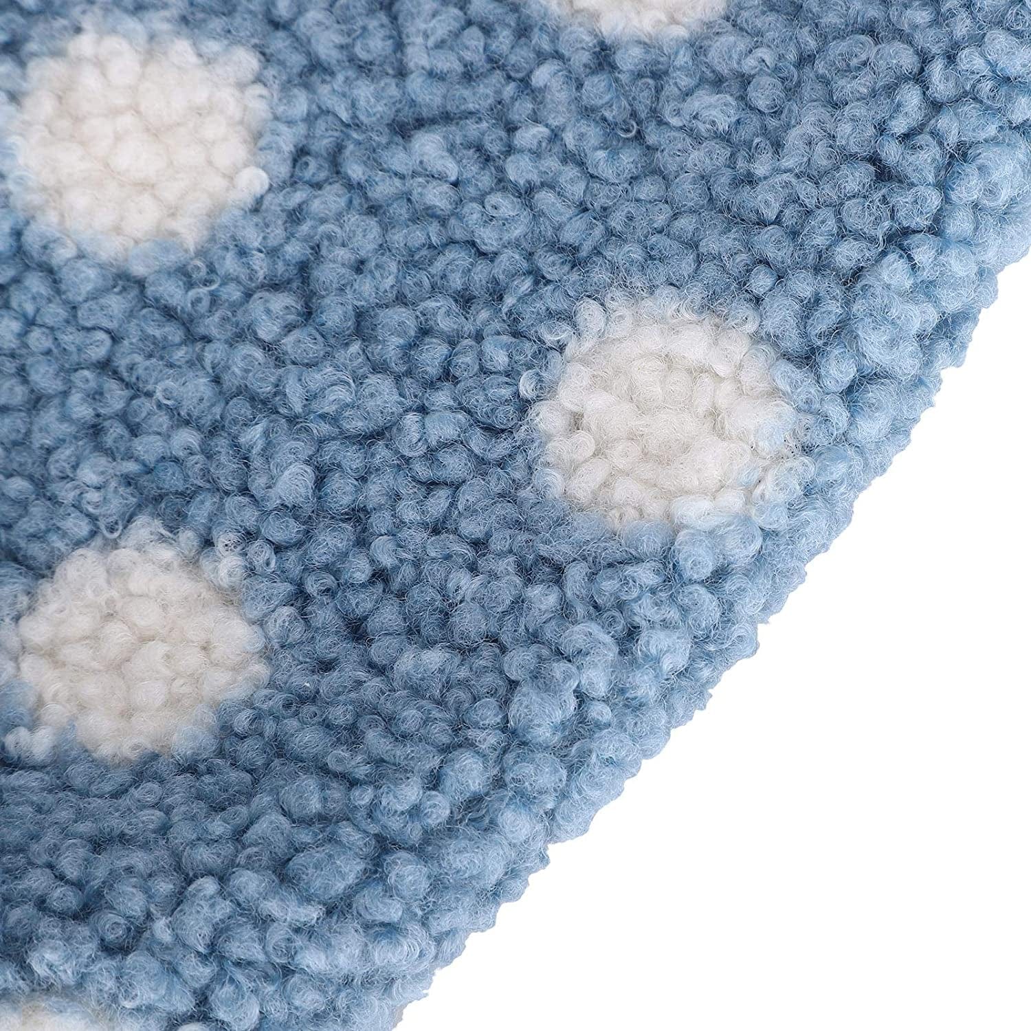 OKJHFD 4 Sizes Dog Clothes Blue Autumn Winter Soft Plush Puppy Dog Coat, Warm Pet Jacket for Medium Small Dogs Animals & Pet Supplies > Pet Supplies > Dog Supplies > Dog Apparel OKJHFD   